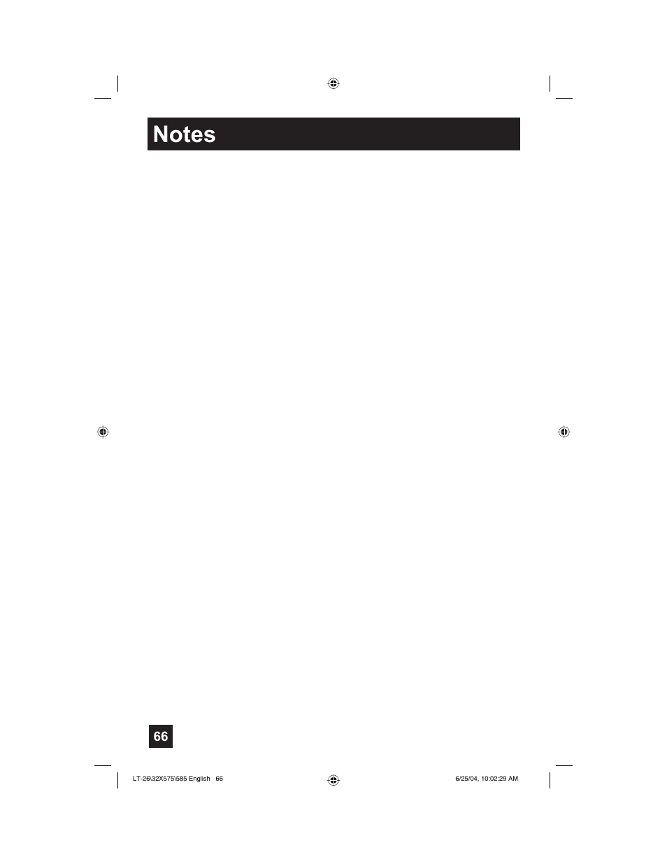 JVC T-26X585 User Manual | Page 66 / 72
