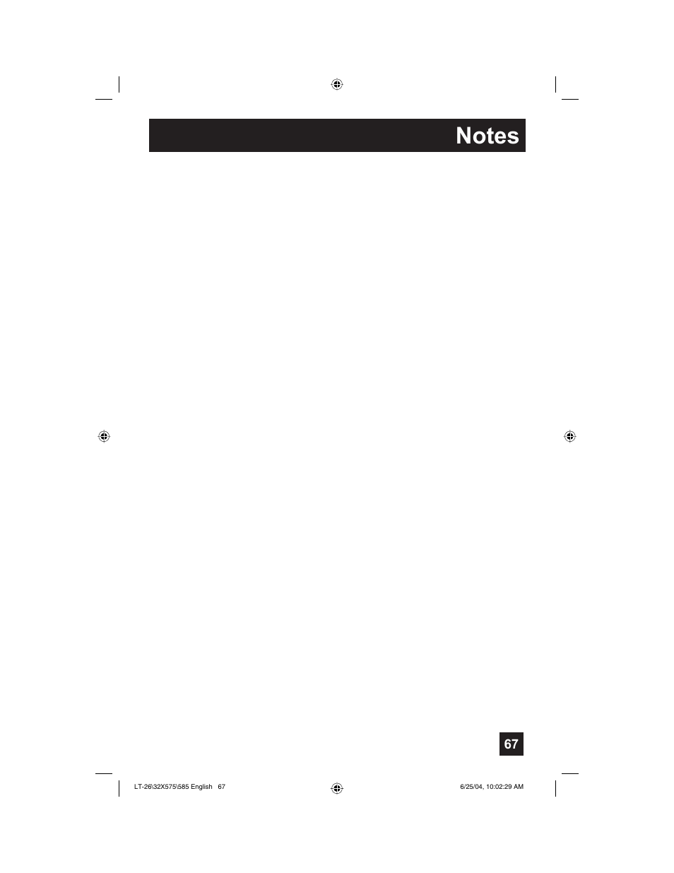 JVC T-26X585 User Manual | Page 67 / 72
