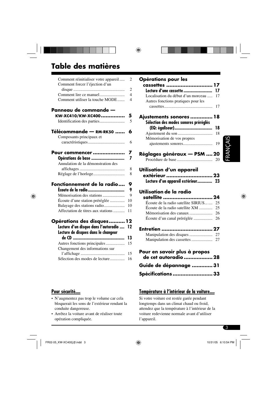 JVC Model KW-XC400J User Manual | Page 67 / 98