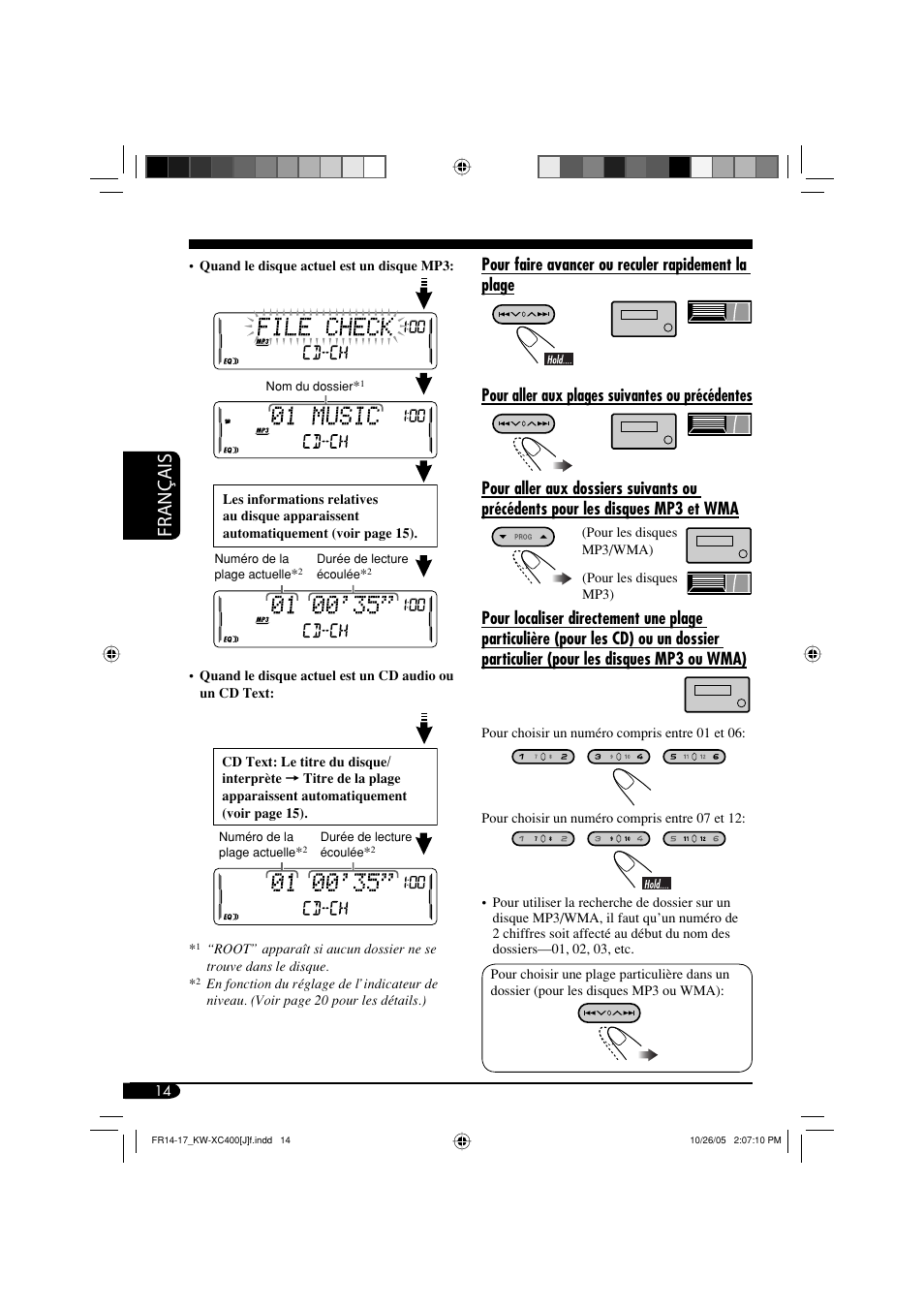 Français | JVC Model KW-XC400J User Manual | Page 78 / 98