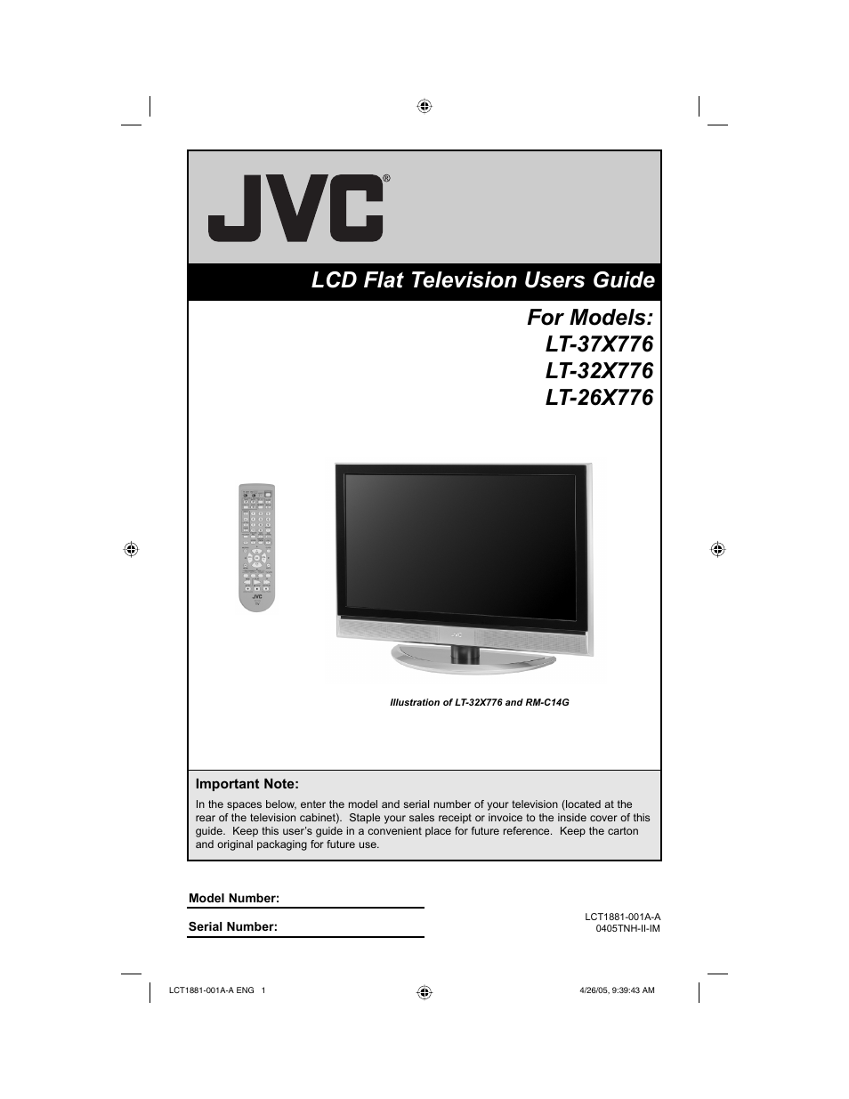 JVC 0405TNH-II-IM User Manual | 88 pages