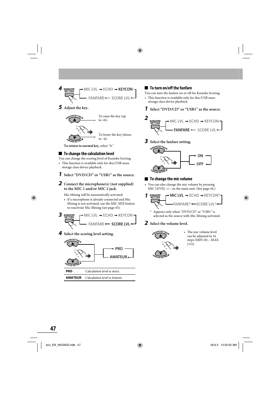 JVC CA-NXG9 User Manual | Page 50 / 132