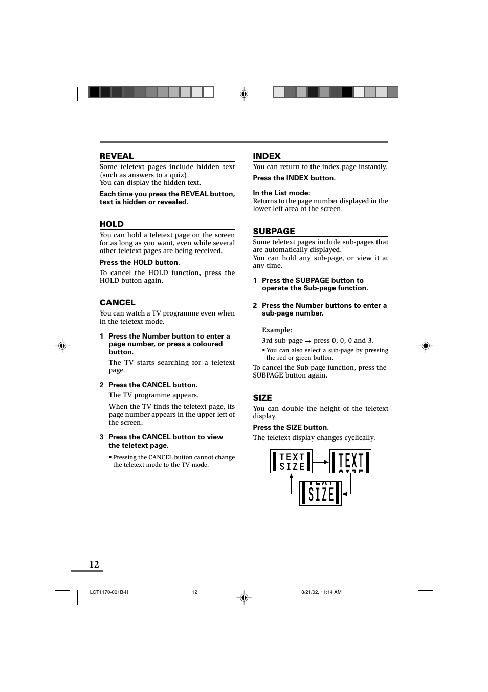 JVC AV-29WX3 User Manual | Page 12 / 72