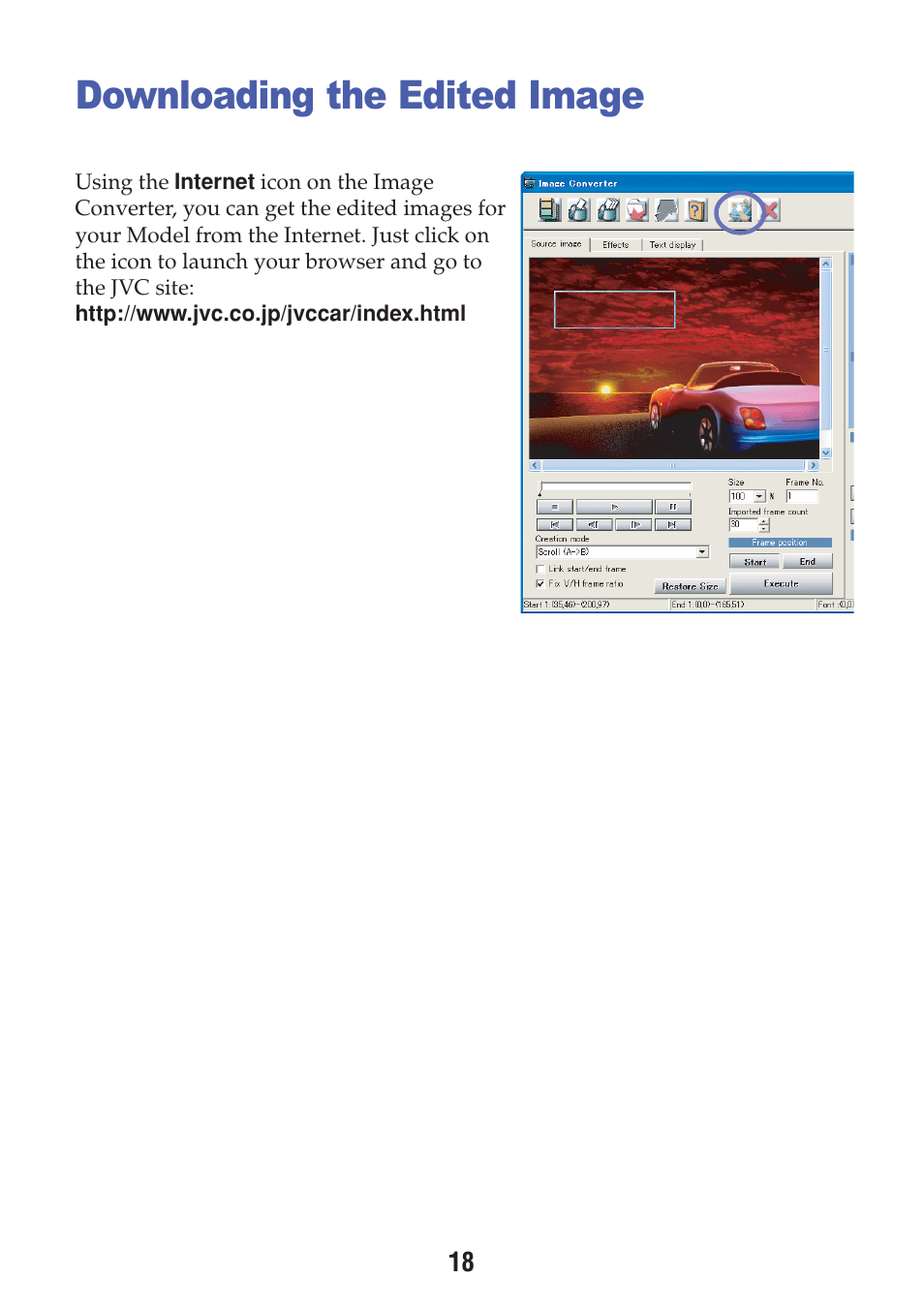 Downloading the image, Downloading the edited image | JVC KD-LHX550 User Manual | Page 72 / 86