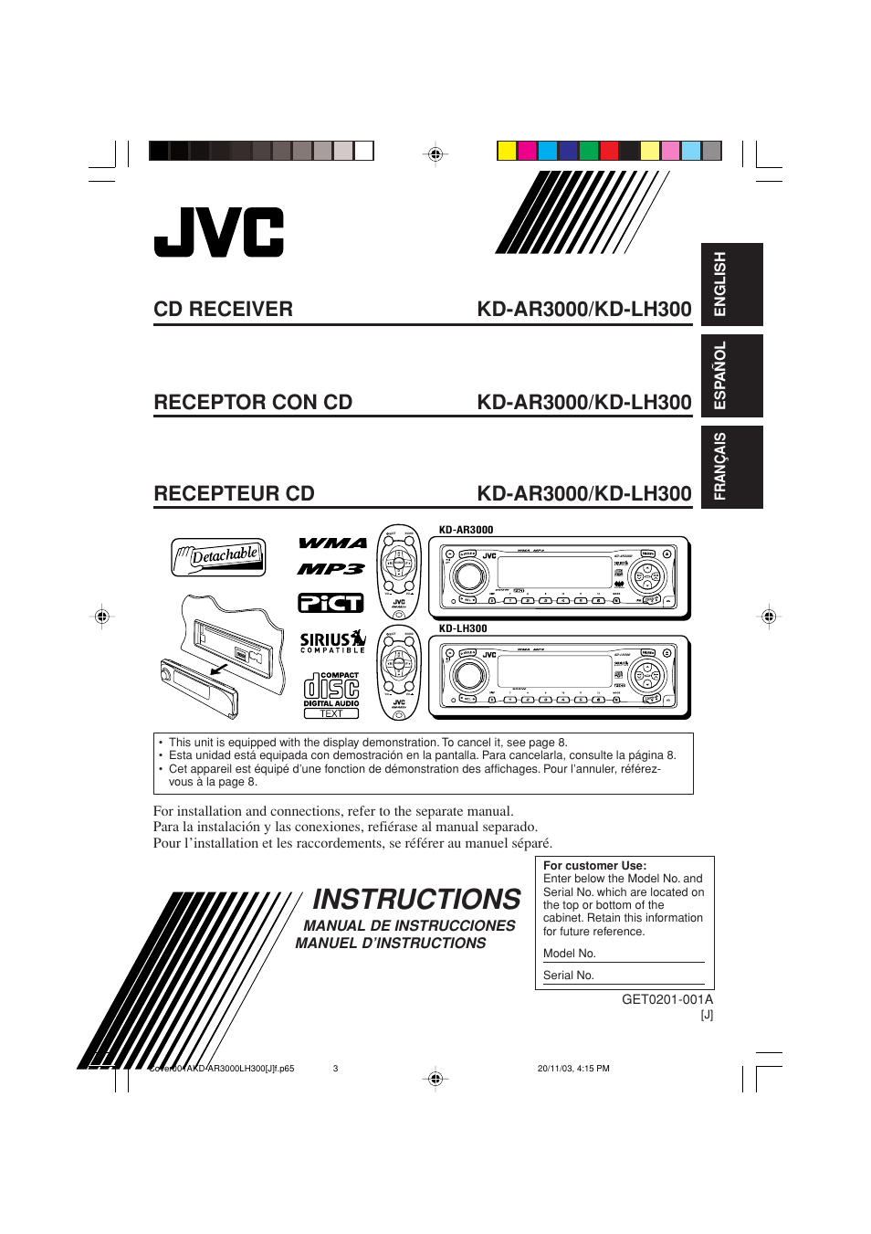 JVC GET0201-001A User Manual | 171 pages