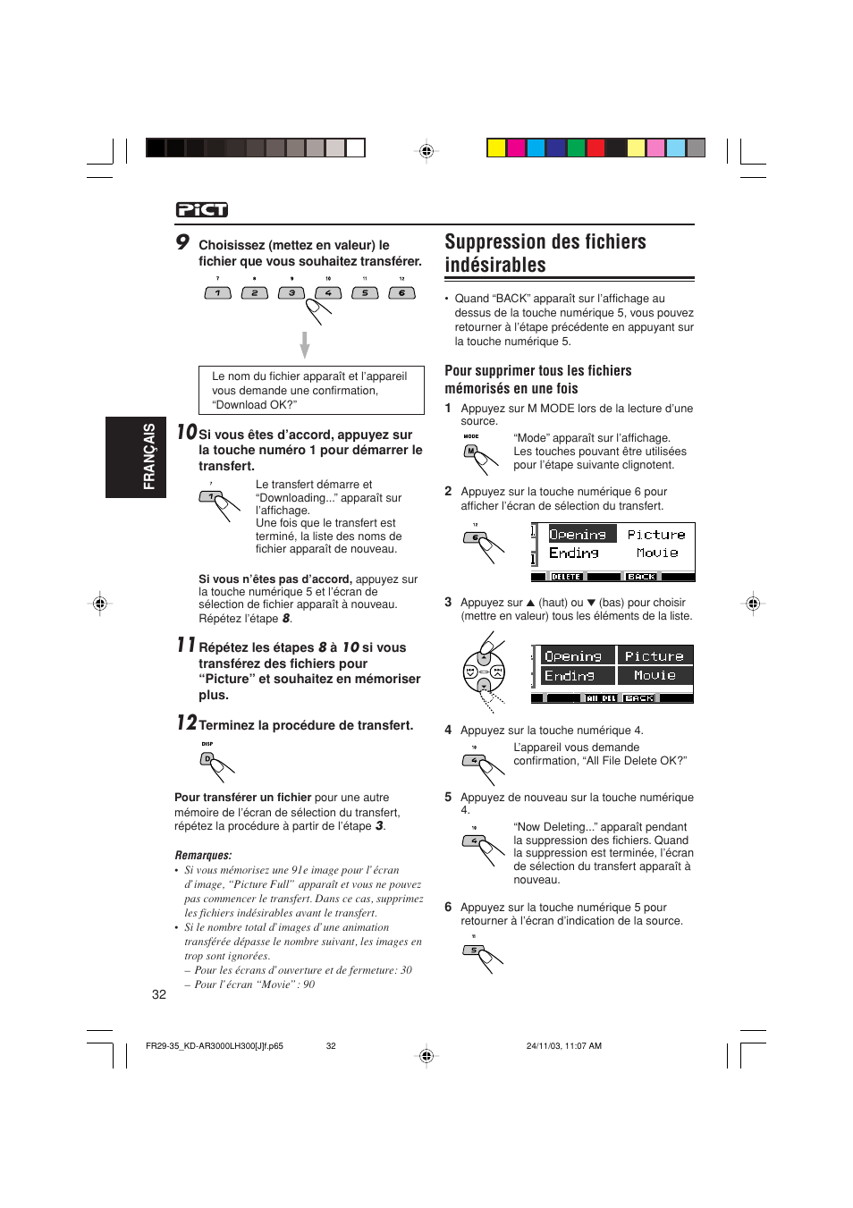 Suppression des fichiers indésirables | JVC GET0201-001A User Manual | Page 144 / 171