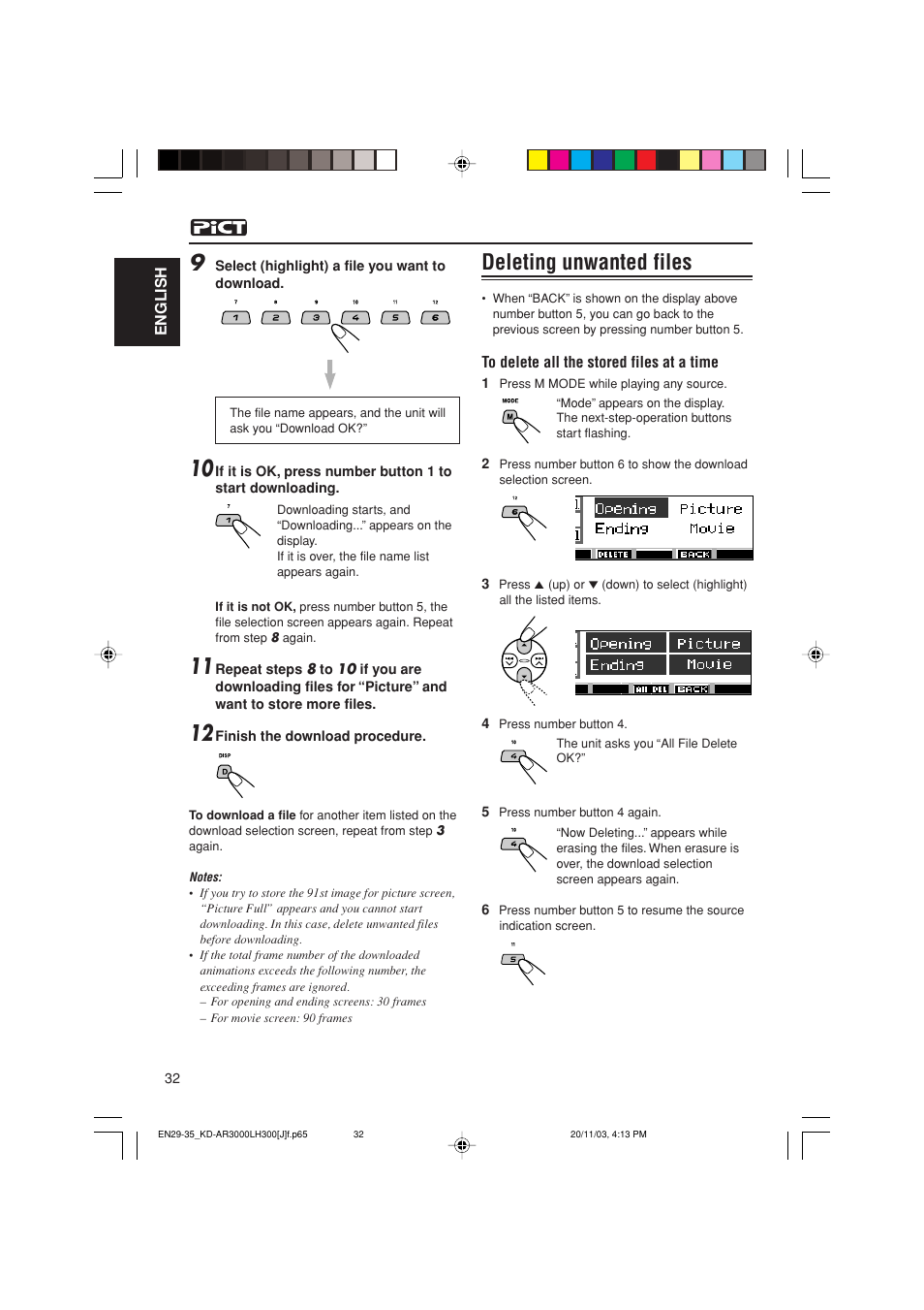 Deleting unwanted files | JVC GET0201-001A User Manual | Page 32 / 171