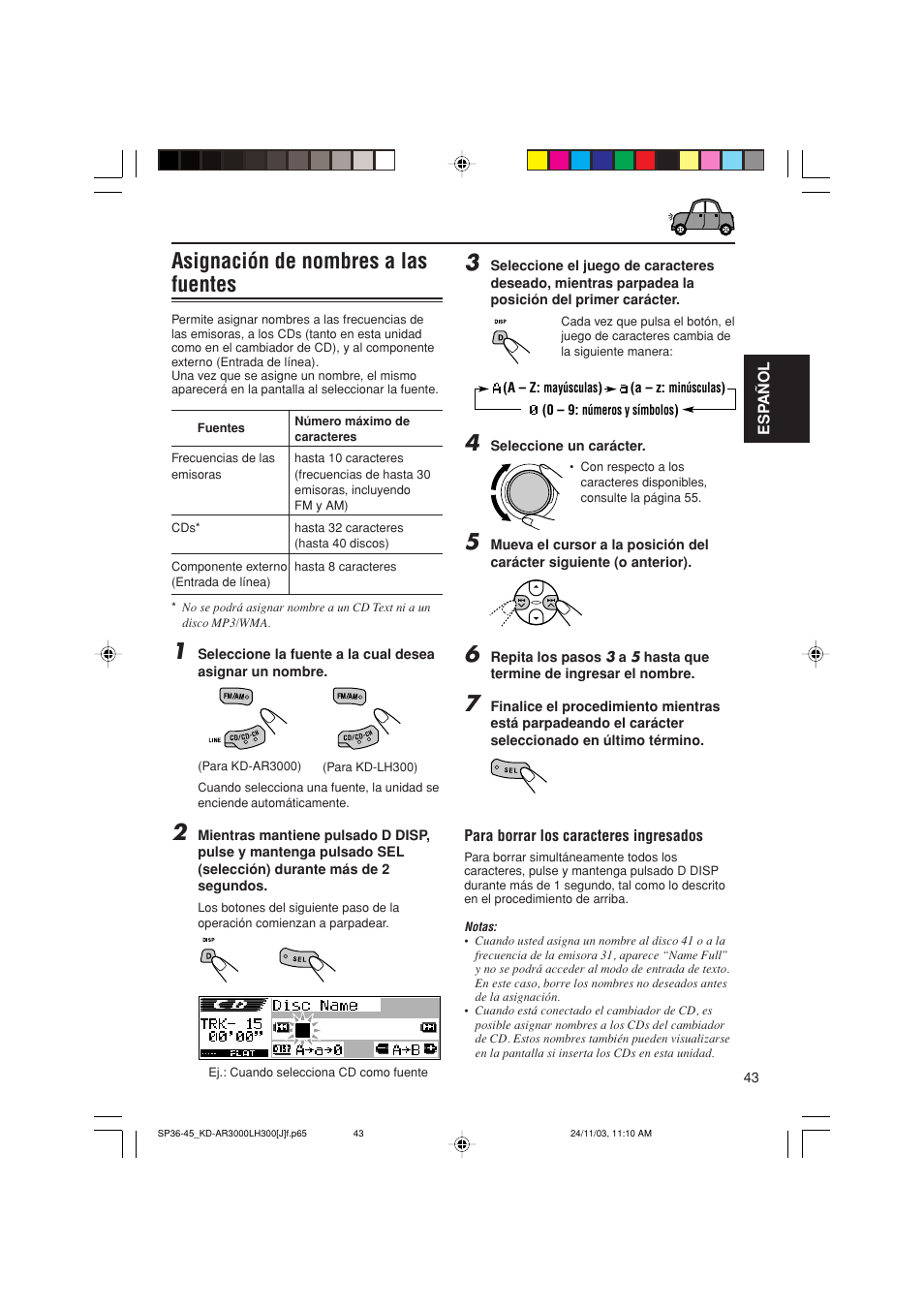 Asignación de nombres a las fuentes | JVC GET0201-001A User Manual | Page 99 / 171