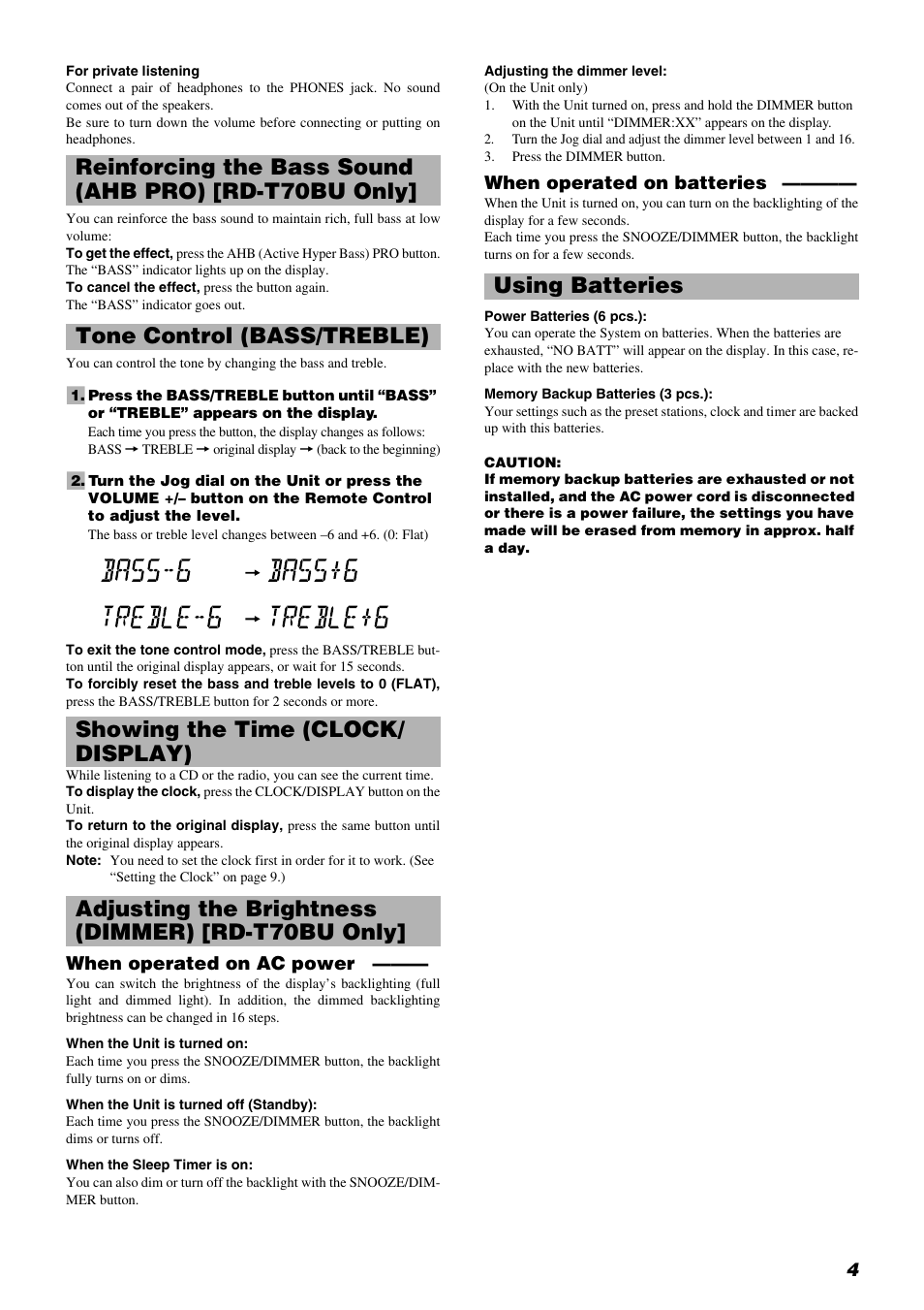 JVC RD-T70BU User Manual | Page 7 / 18