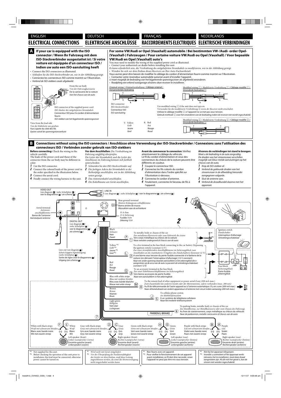 English français, Deutsch nederlands | JVC DVD/CD Receiver KD-DV4402 User Manual | Page 4 / 6
