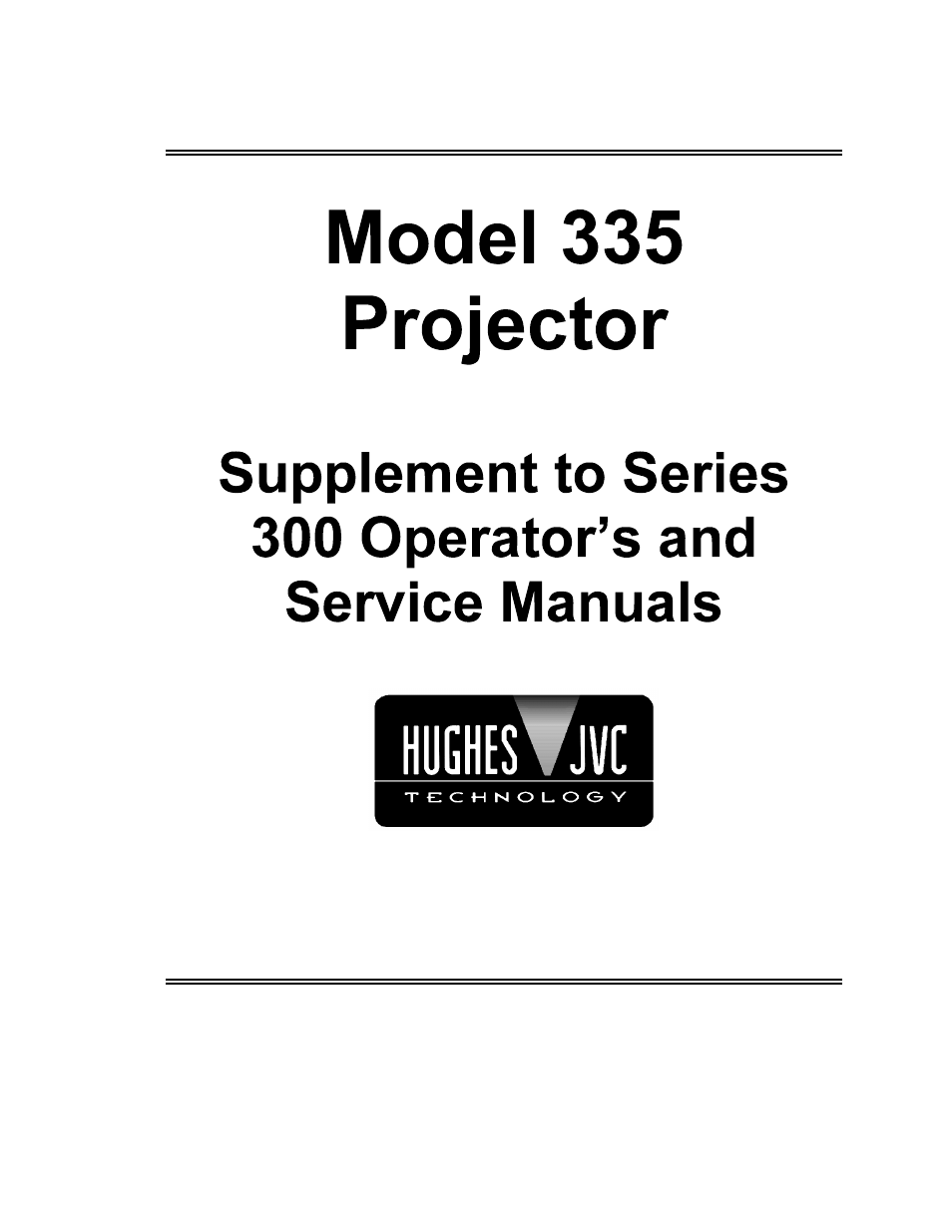 JVC 335 User Manual | 16 pages