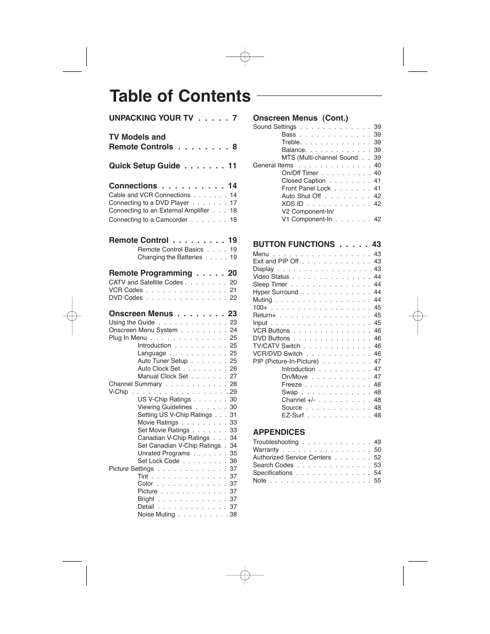 JVC AV 32320 User Manual | Page 6 / 56