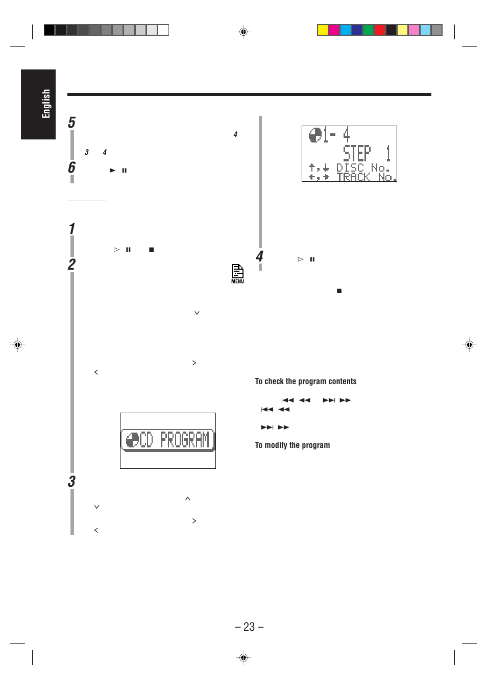 English | JVC CA-MXS6MD User Manual | Page 26 / 75