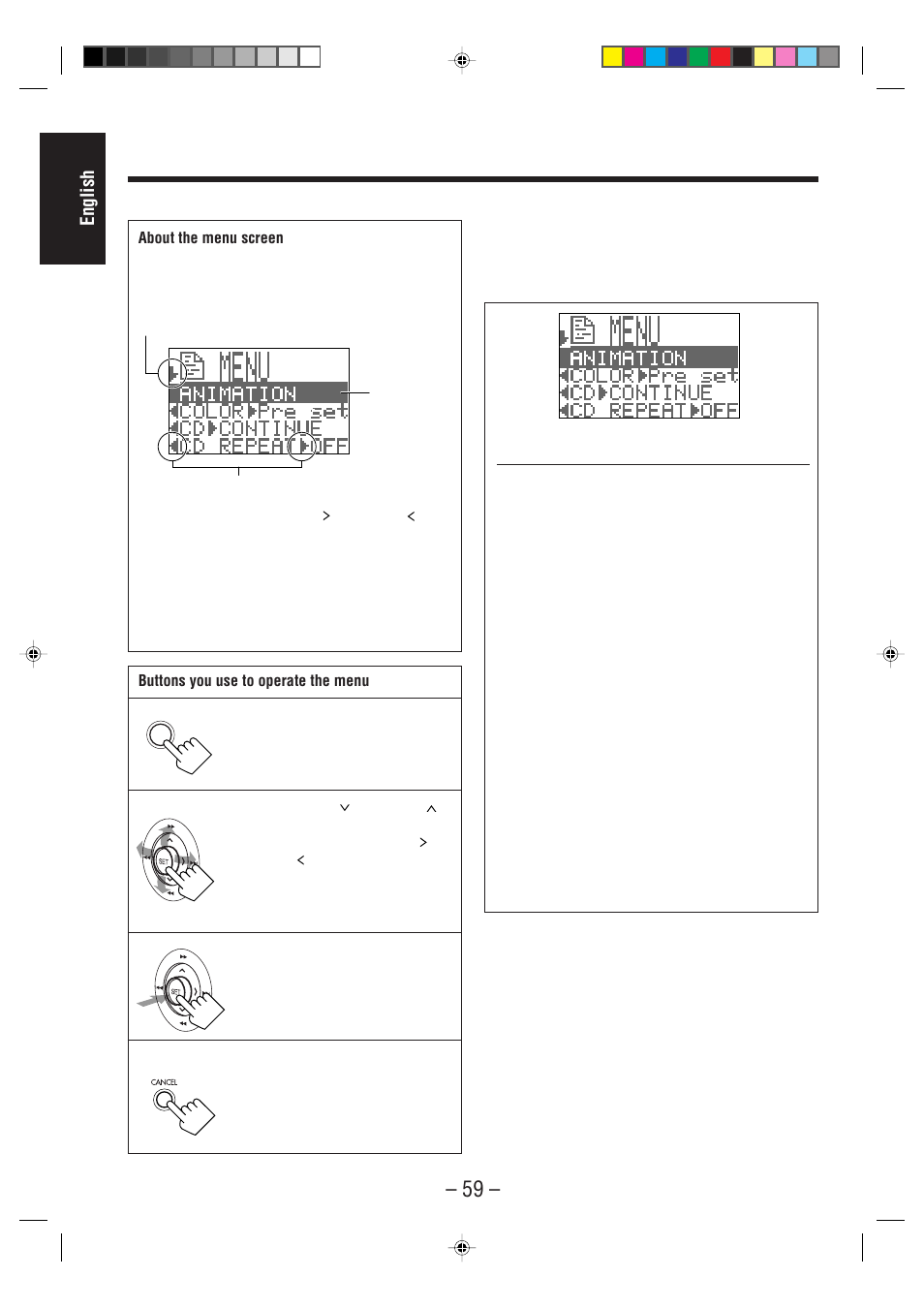 English | JVC CA-MXS6MD User Manual | Page 62 / 75