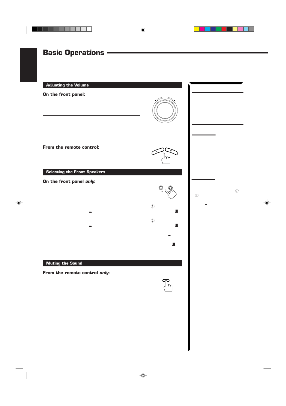 Basic operations, English | JVC RX-60VGD User Manual | Page 14 / 50