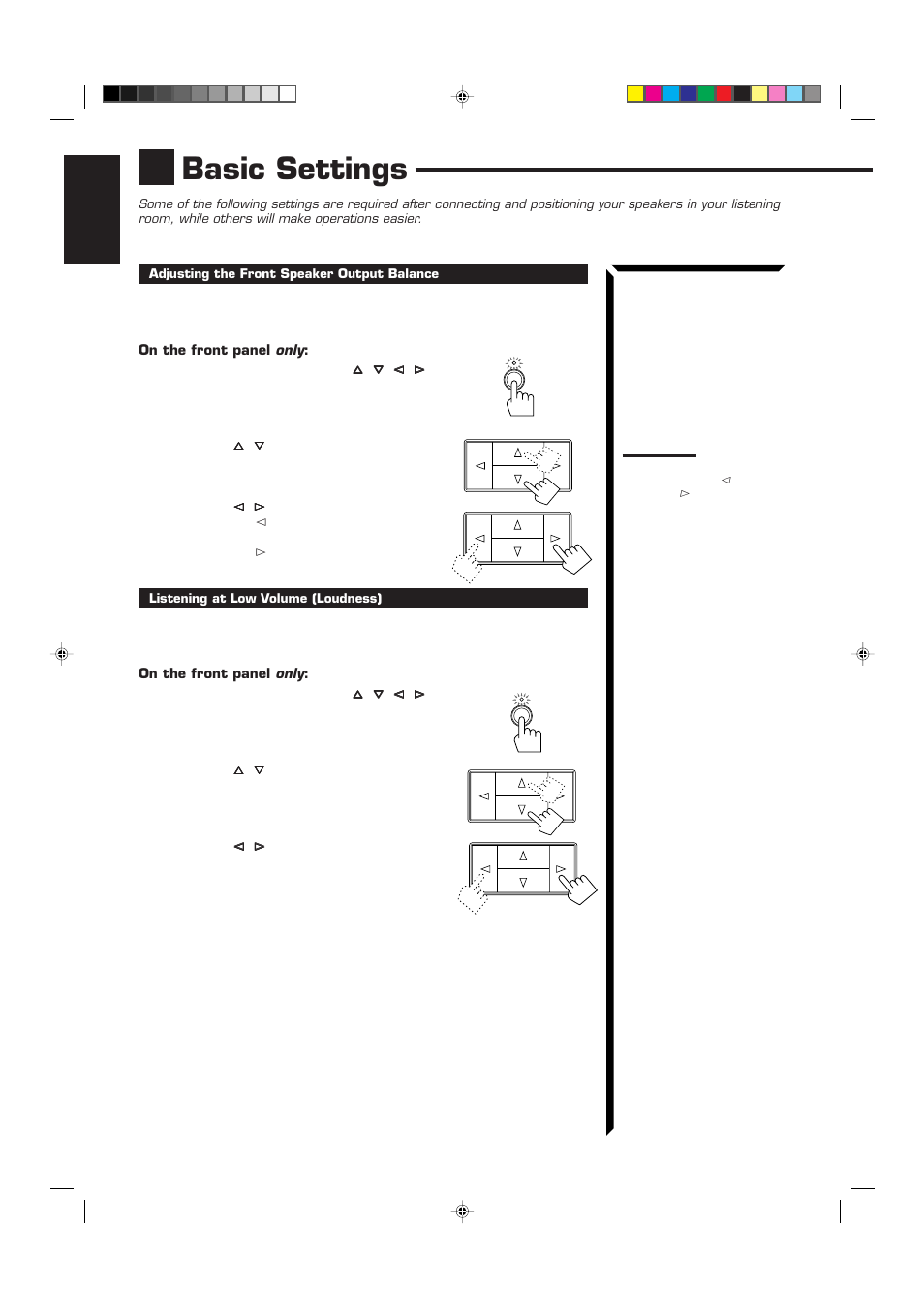 Basic settings | JVC RX-60VGD User Manual | Page 16 / 50