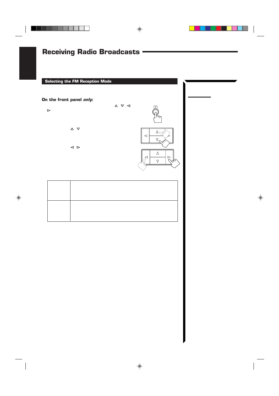 Receiving radio broadcasts | JVC RX-60VGD User Manual | Page 22 / 50