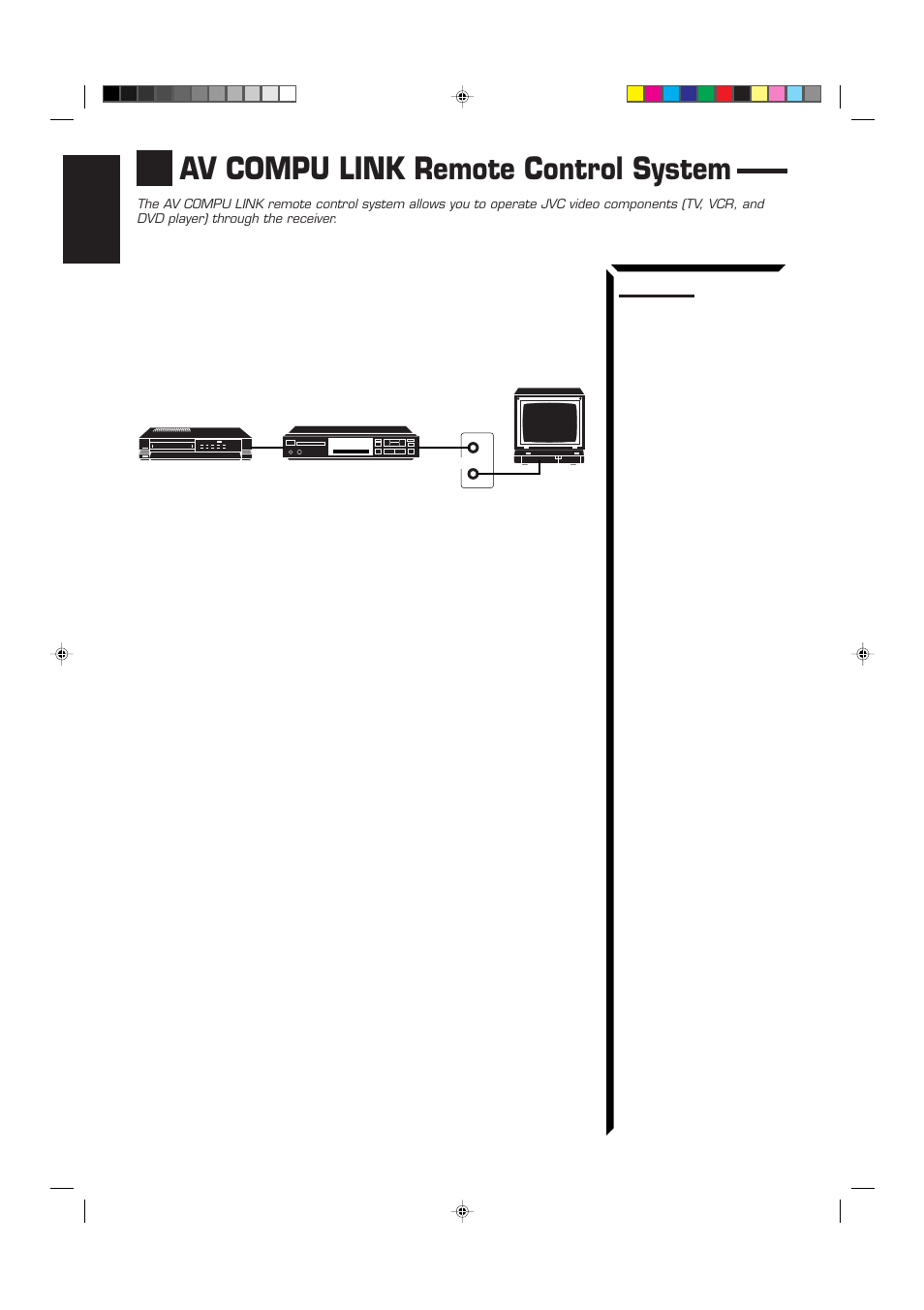Av compu link remote control system | JVC RX-60VGD User Manual | Page 40 / 50