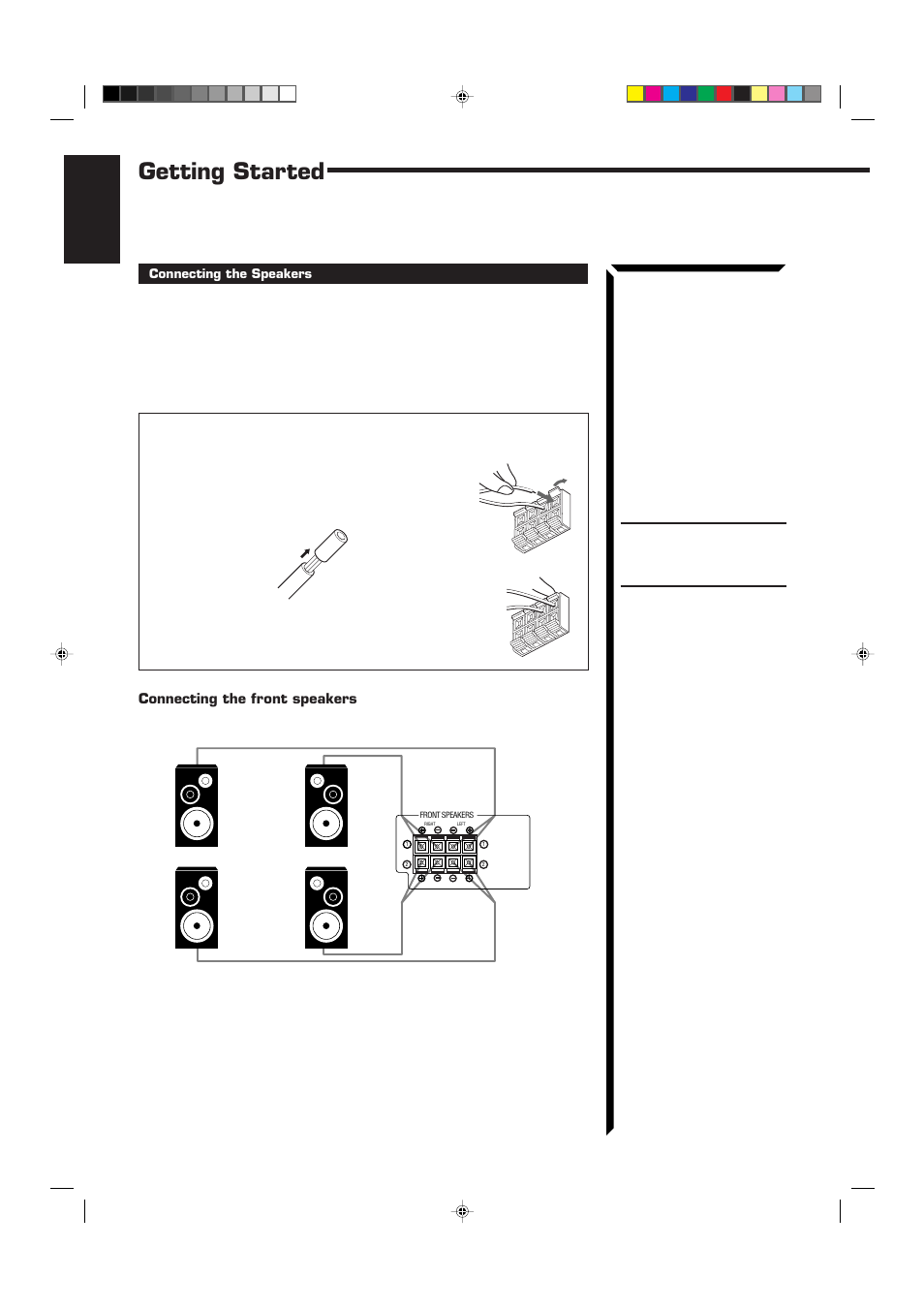 Getting started, English | JVC RX-60VGD User Manual | Page 8 / 50
