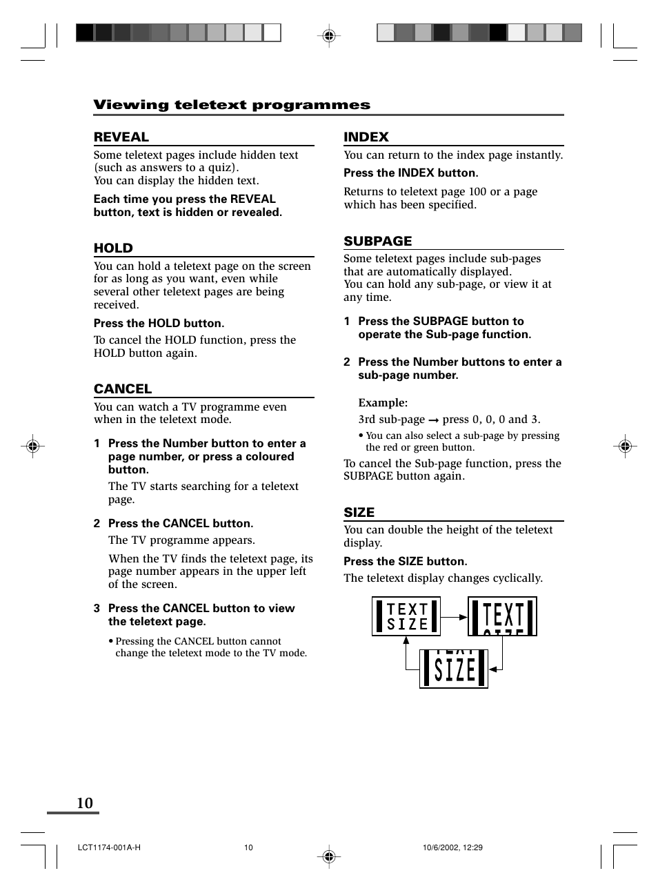 JVC AV-14FMT3 User Manual | Page 10 / 64
