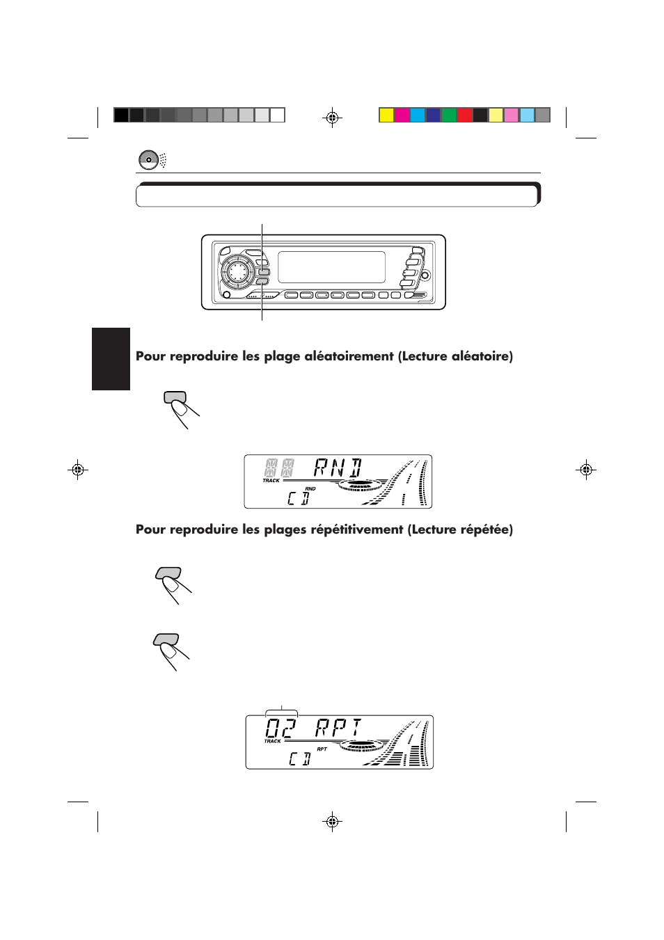 Sélection des modes de lecture de cd, Français | JVC KD-SX959R User Manual | Page 116 / 194