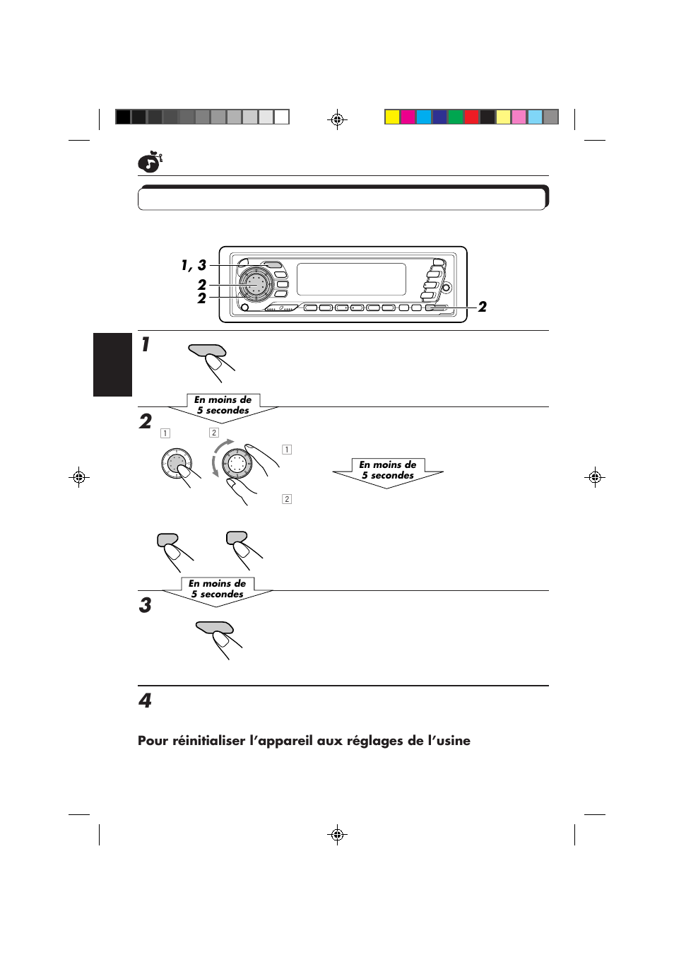 Mémorisation de votre propre ajustement sonore, Appelez le mode sonore que vous souhaitez ajuster, Pour ajuster le niveau des graves ou des aigus | JVC KD-SX959R User Manual | Page 122 / 194