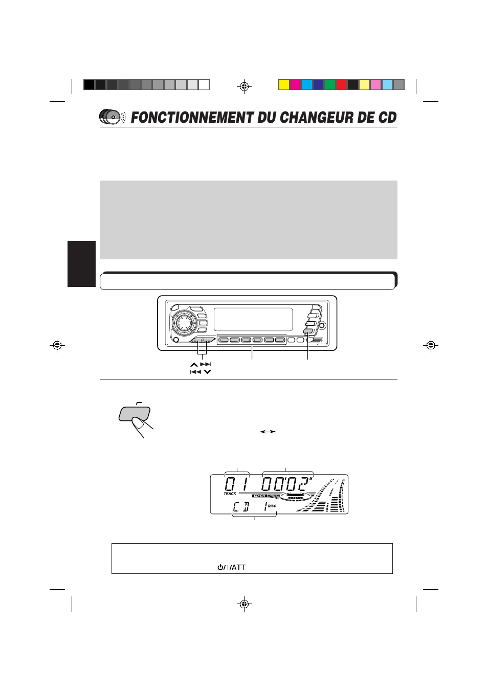 Fonctionnement du changeur de cd, Lecture de cd, Choisissez le changeur automatique de cd | JVC KD-SX959R User Manual | Page 134 / 194