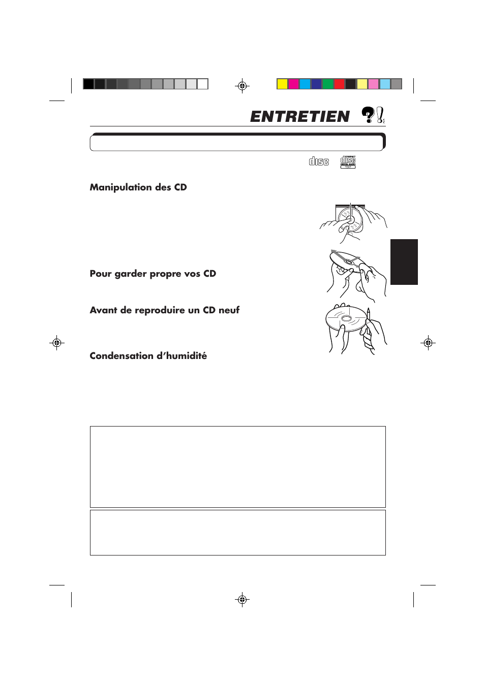 Entretien, Manipulation des cd | JVC KD-SX959R User Manual | Page 143 / 194