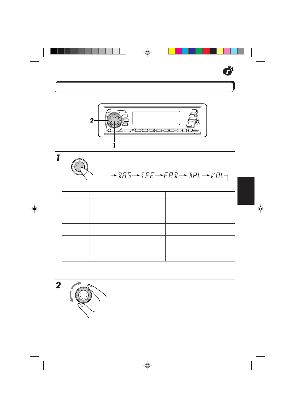 Geluid aanpassen, Selecteer de functie die u wilt aanpassen, Pas het niveau aan | JVC KD-SX959R User Manual | Page 169 / 194