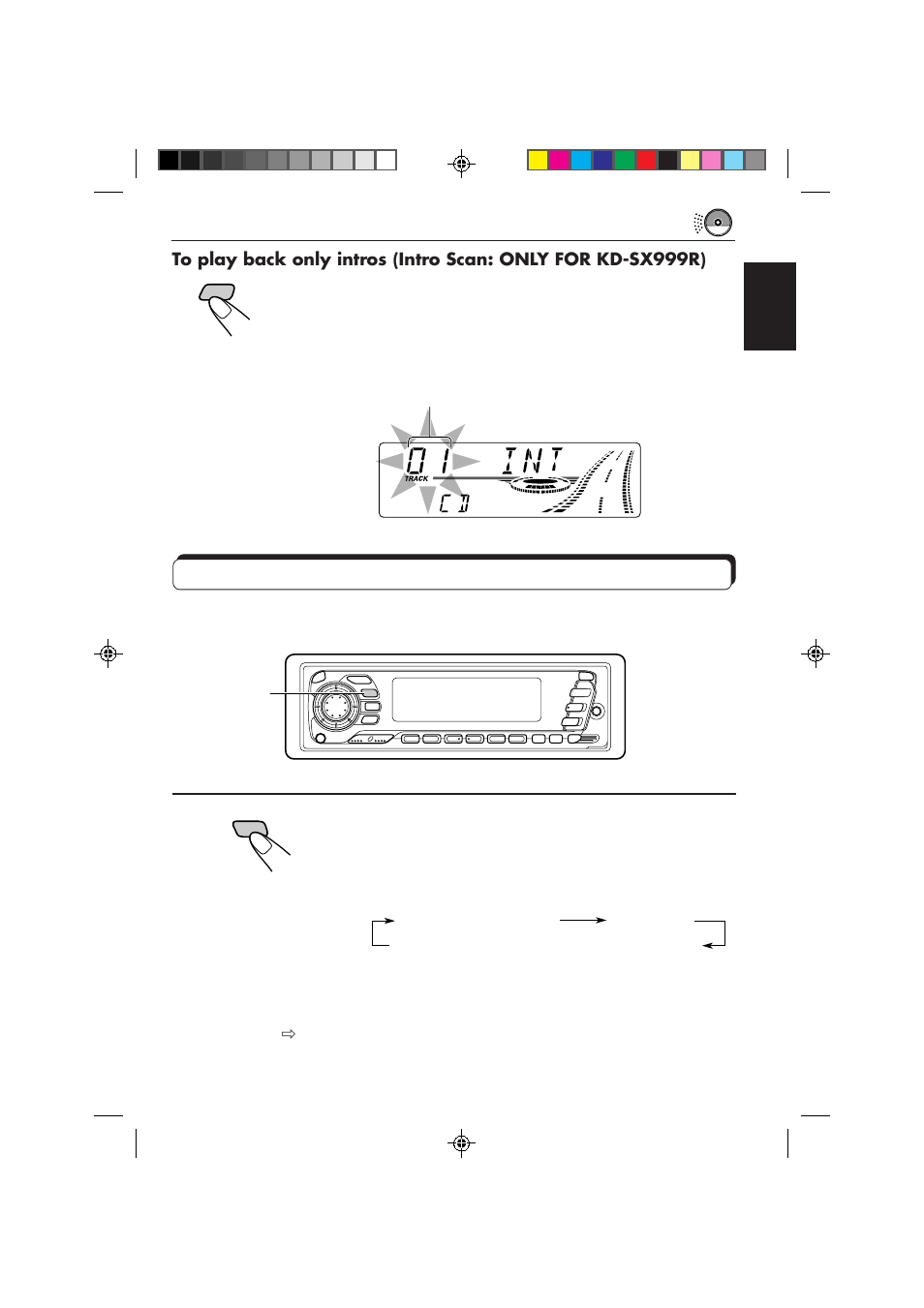 Playing a cd text, Select text display mode while playing a cd text | JVC KD-SX959R User Manual | Page 21 / 194