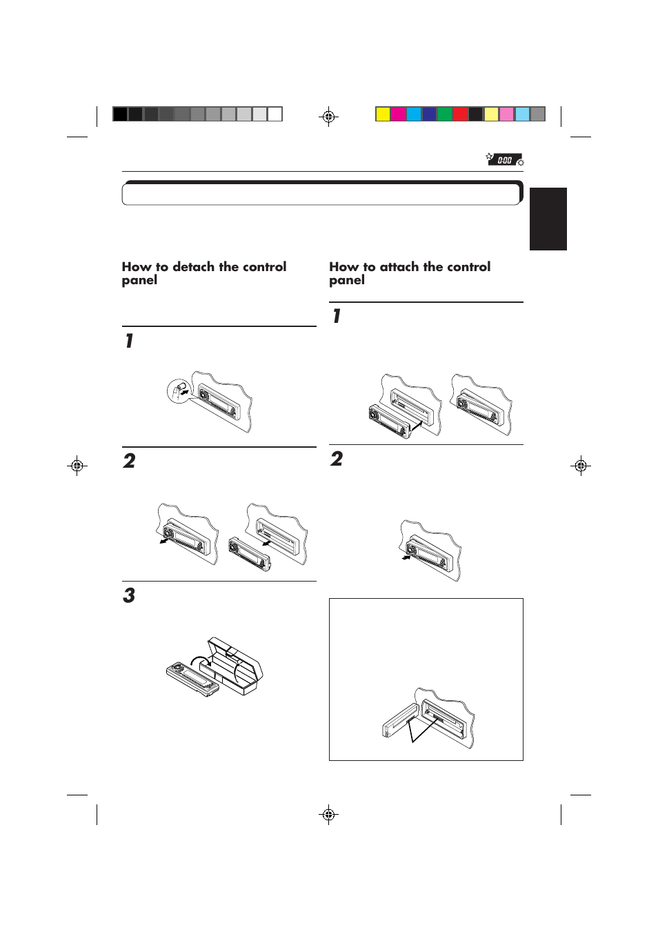 Detaching the control panel | JVC KD-SX959R User Manual | Page 35 / 194