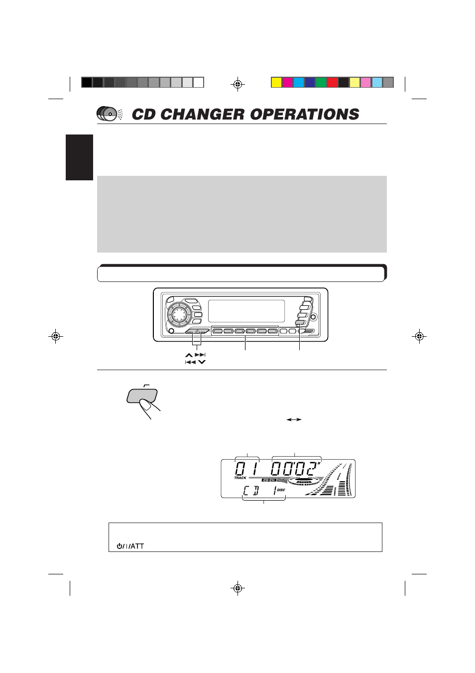 Cd changer operations, Playing cds, Select the cd automatic changer | JVC KD-SX959R User Manual | Page 38 / 194