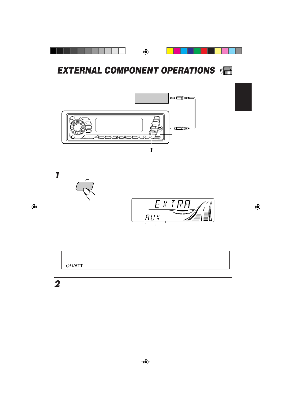 External component operations, Select the external component, Operate the external component | JVC KD-SX959R User Manual | Page 41 / 194