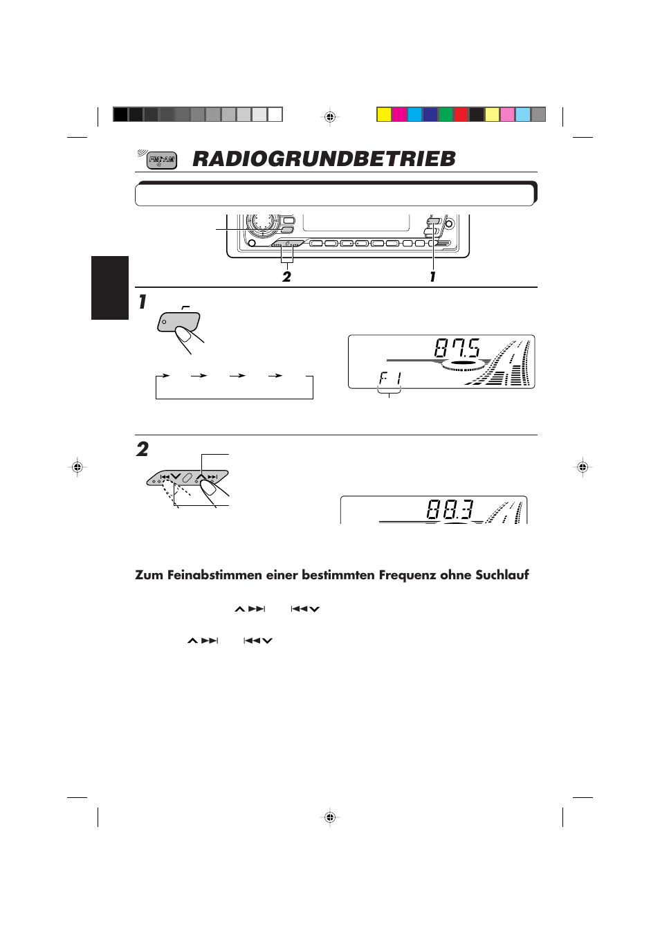 Radiogrundbetrieb, Radiohören, Beginnen sie mit der suche nach einem sender | JVC KD-SX959R User Manual | Page 54 / 194