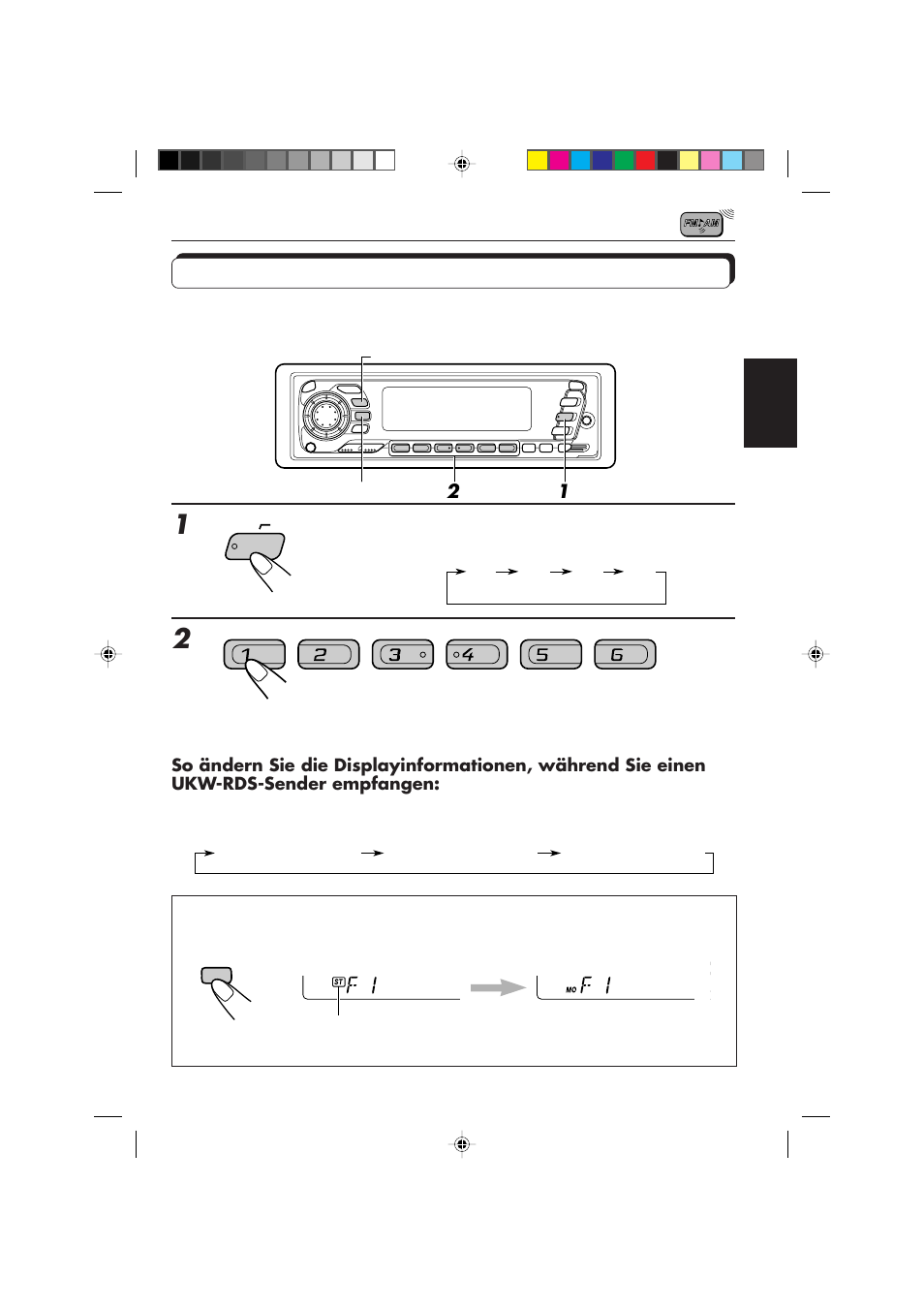 Anwahl eines vorabgestimmten senders | JVC KD-SX959R User Manual | Page 57 / 194