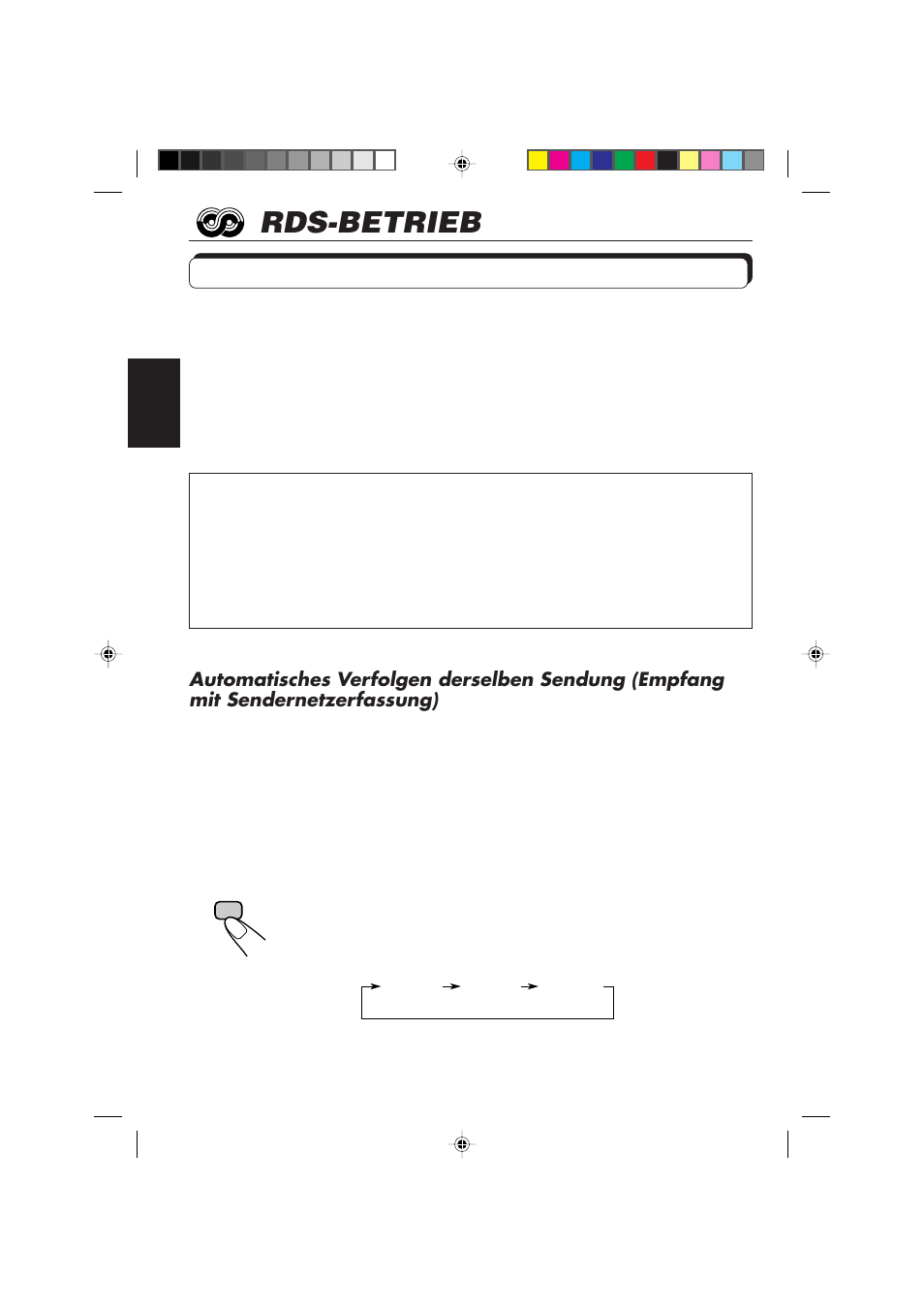 Rds-betrieb, Betriebsmöglichkeiten mit der funktion rds eon | JVC KD-SX959R User Manual | Page 58 / 194