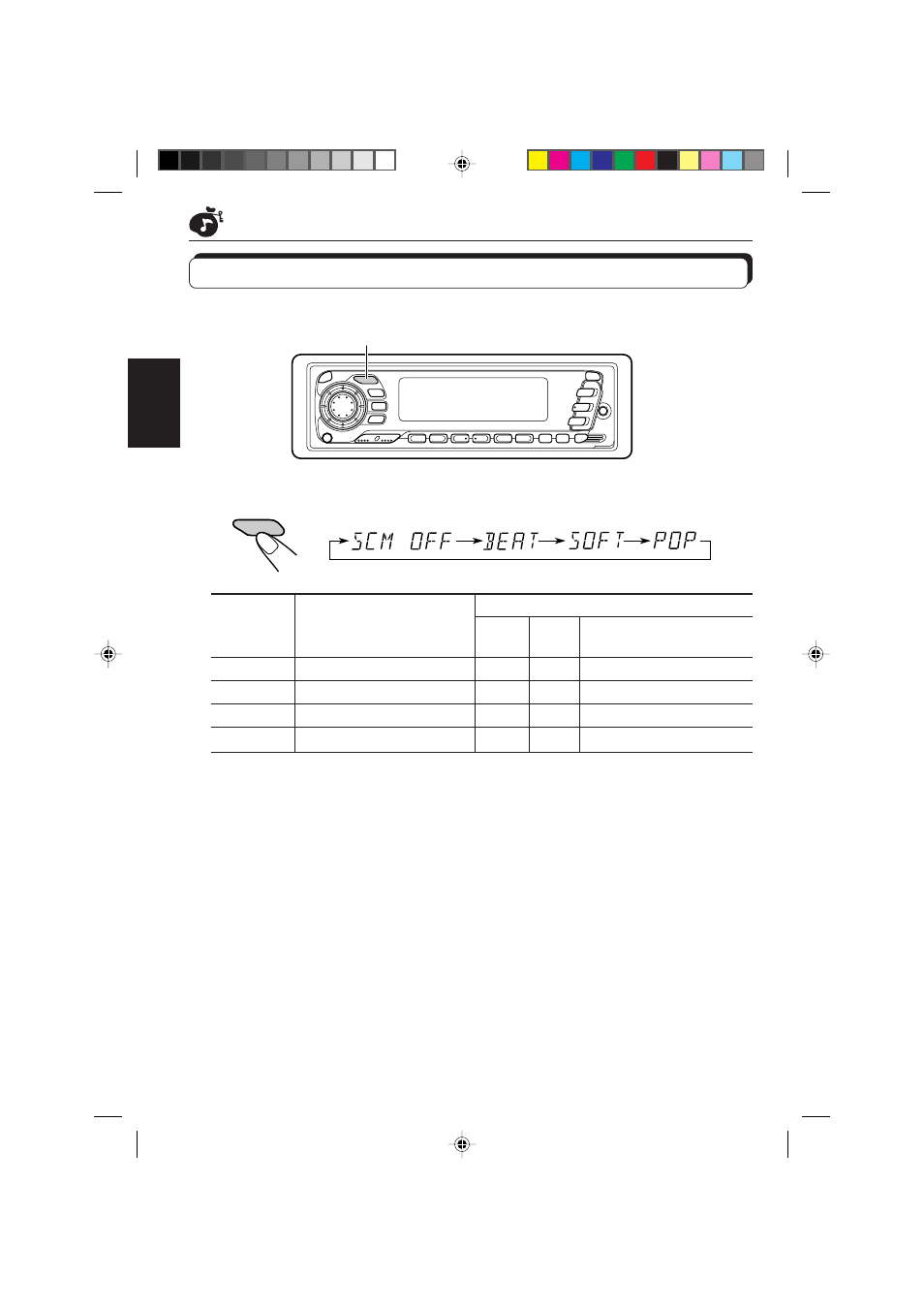 Wählen der voreingestellten klangbetriebsarten | JVC KD-SX959R User Manual | Page 72 / 194