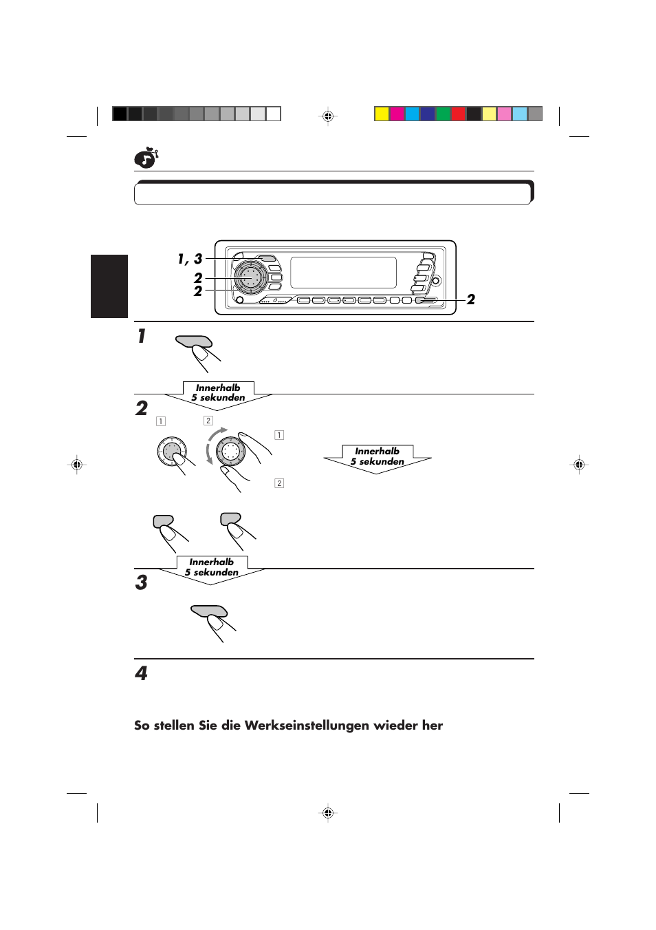 Speichern ihrer eigenen klangeinstellungen, So passen sie den baß- oder höhenpegel ein | JVC KD-SX959R User Manual | Page 74 / 194