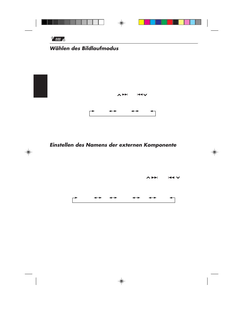 Wählen des bildlaufmodus, Einstellen des namens der externen komponente | JVC KD-SX959R User Manual | Page 82 / 194