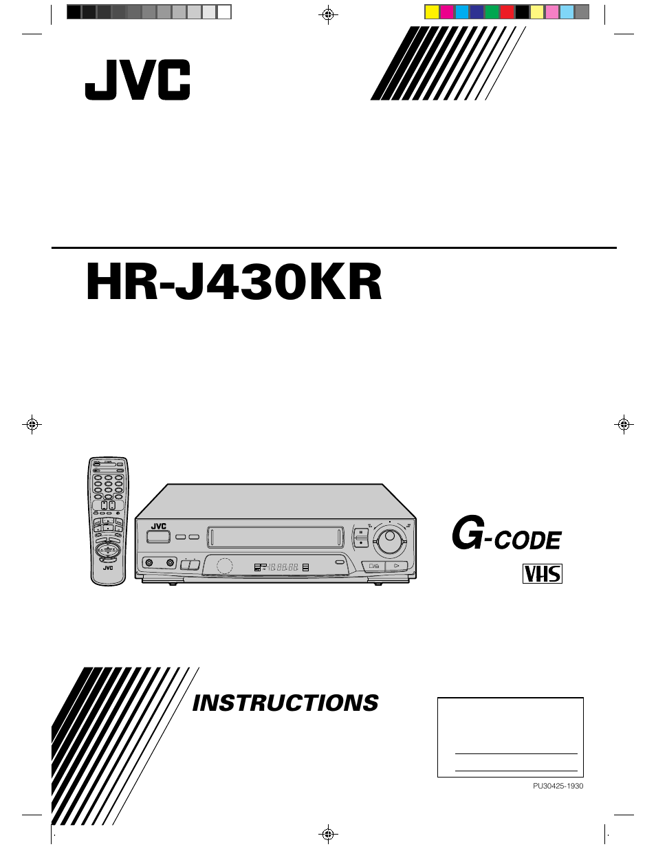 JVC HR-J430KR User Manual | 44 pages