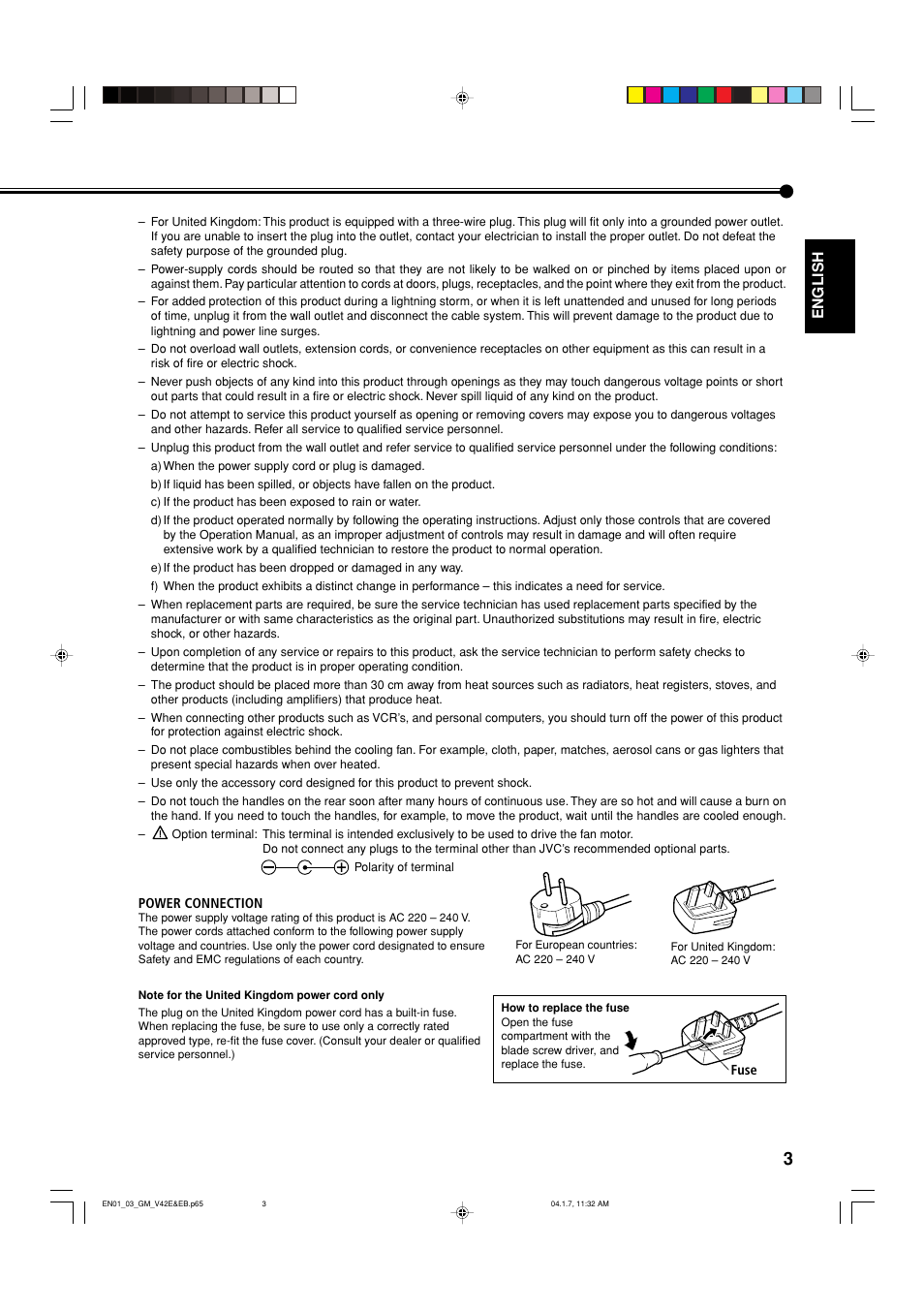 JVC GM-V42EB User Manual | Page 4 / 44