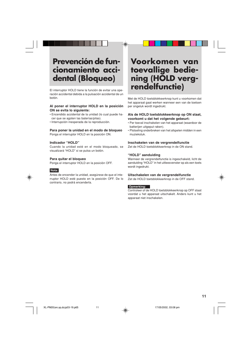 JVC XL-PM20SL User Manual | Page 11 / 44