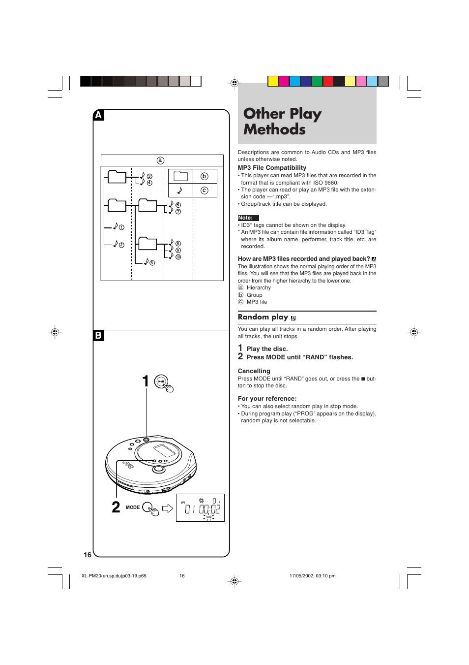 Other play methods | JVC XL-PM20SL User Manual | Page 16 / 44