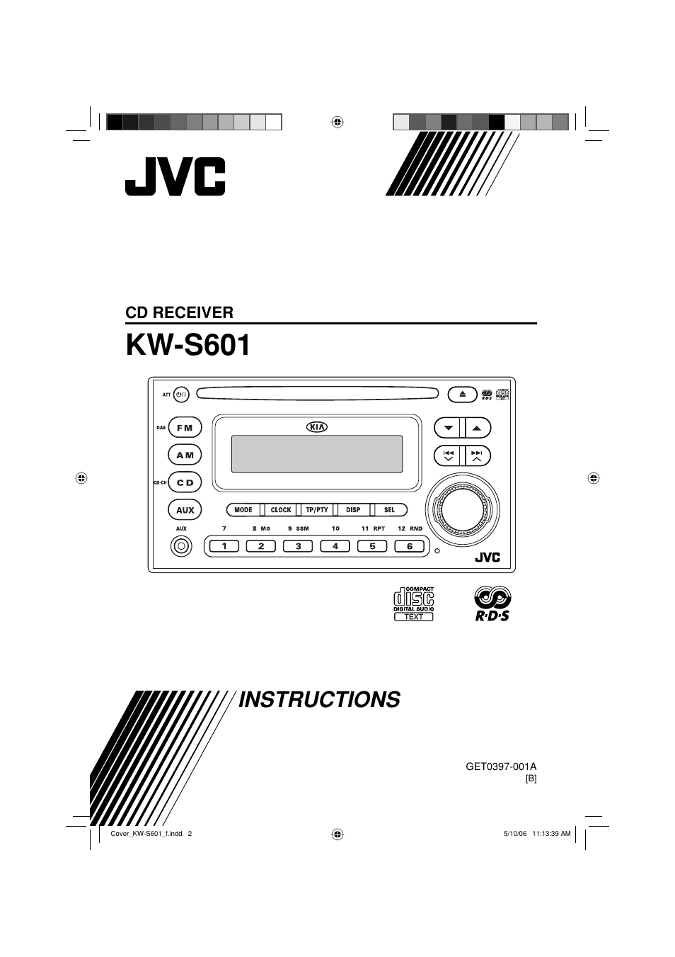 JVC CD Receiver KW-S601 User Manual | 26 pages