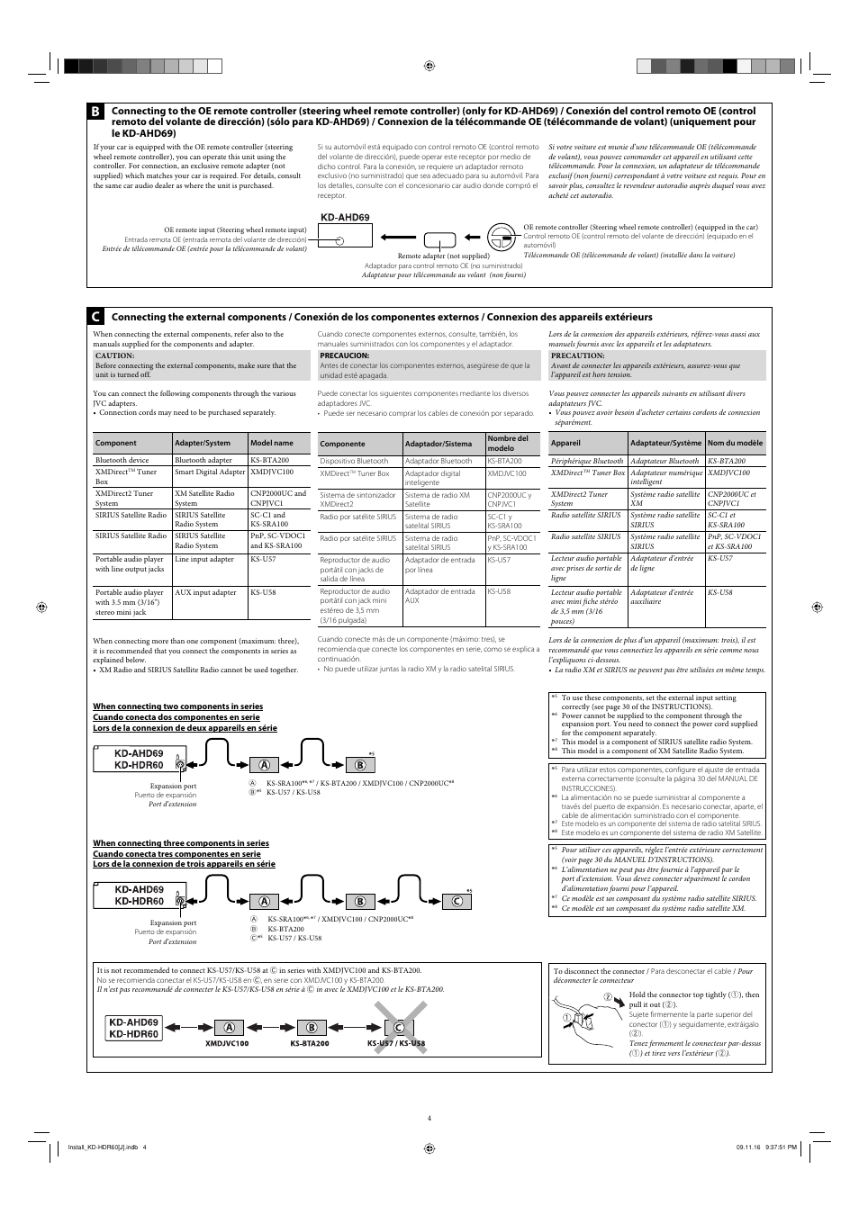 JVC KD-AHD69 User Manual | Page 4 / 4
