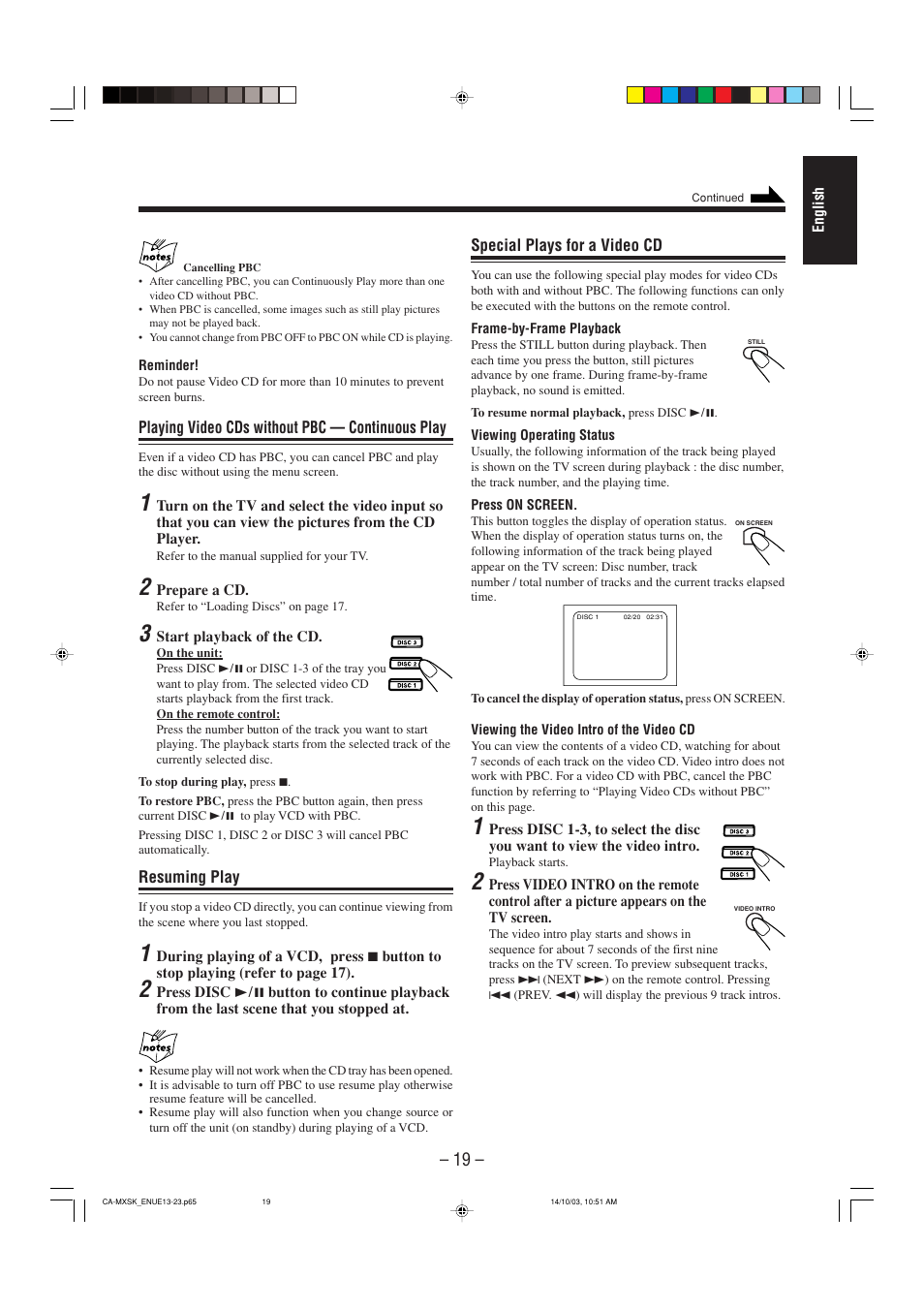 JVC CA-MXSK1 User Manual | Page 101 / 116