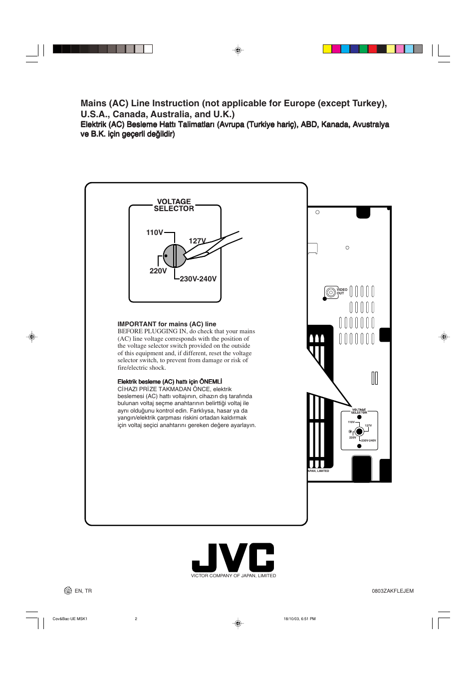 JVC CA-MXSK1 User Manual | Page 116 / 116