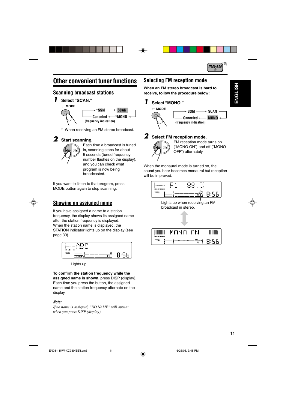 Other convenient tuner functions | JVC LVT1099-001A User Manual | Page 11 / 50