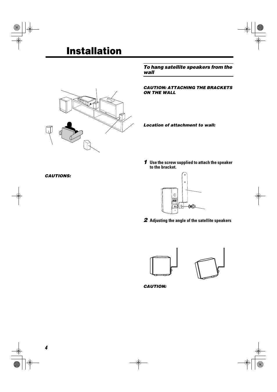 Installation | JVC TH-A9R User Manual | Page 6 / 65