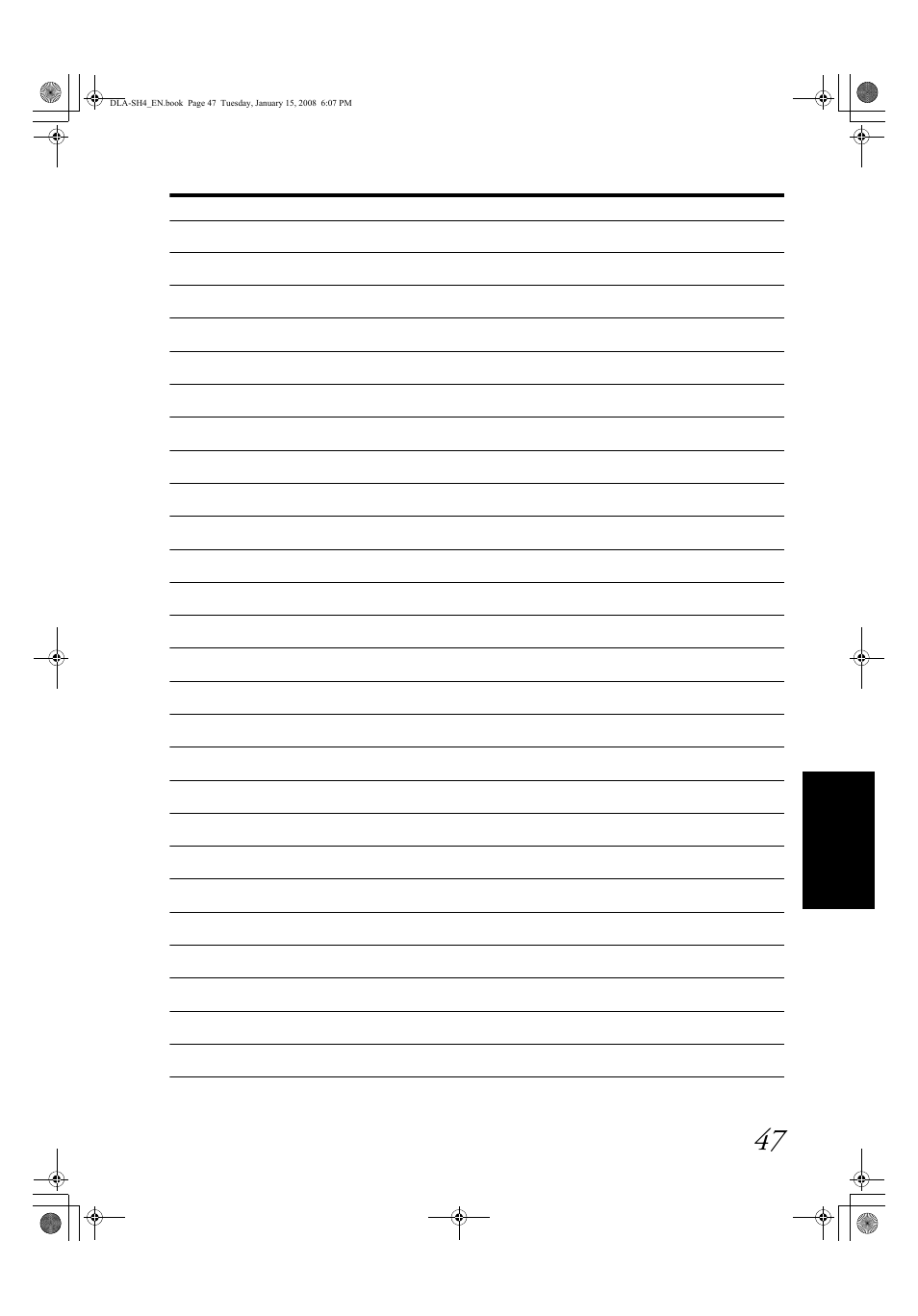 JVC DLA-SH4K User Manual | Page 47 / 48